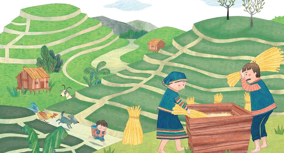 Truyện Ehon - Truyện tranh thai giáo: Cơm trắng