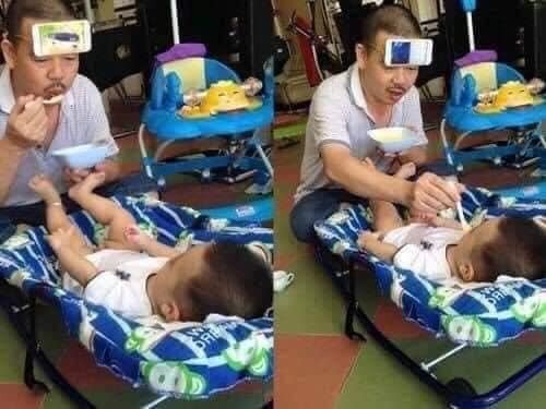Để các ông bố trông con thật sự là một việc mạo hiểm 😂😂😂