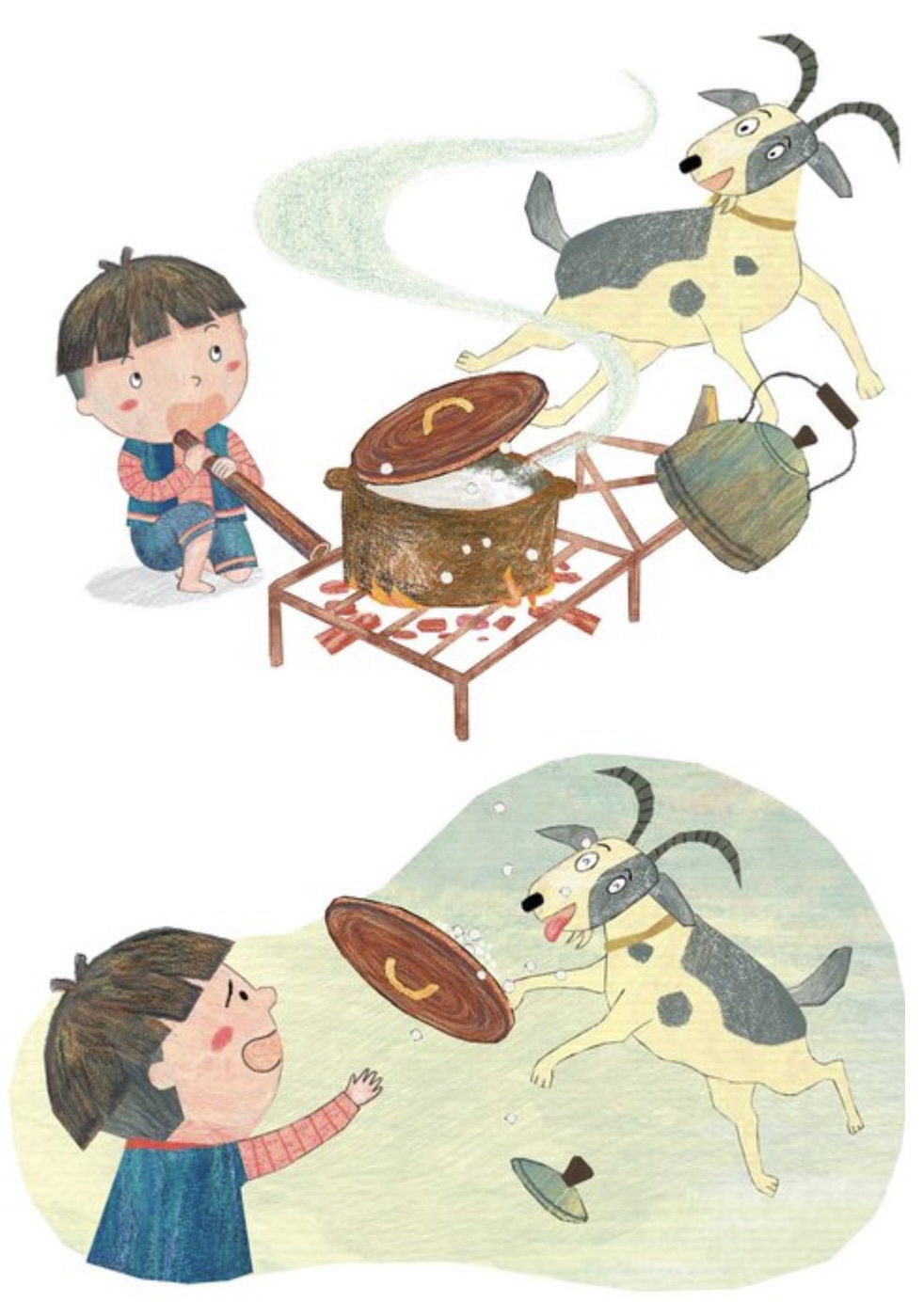 Truyện Ehon - Truyện tranh thai giáo: Cơm trắng