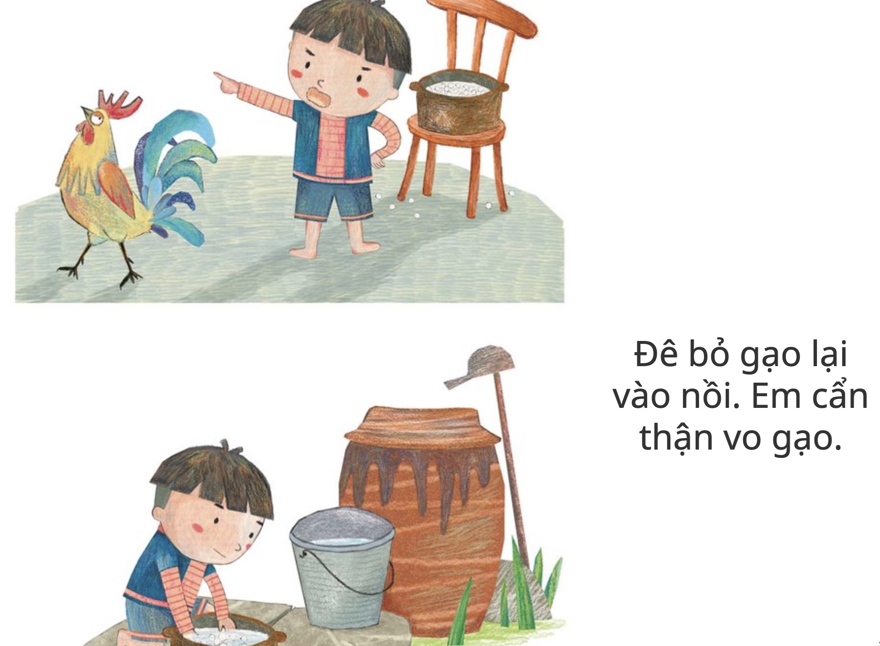 Truyện Ehon - Truyện tranh thai giáo: Cơm trắng