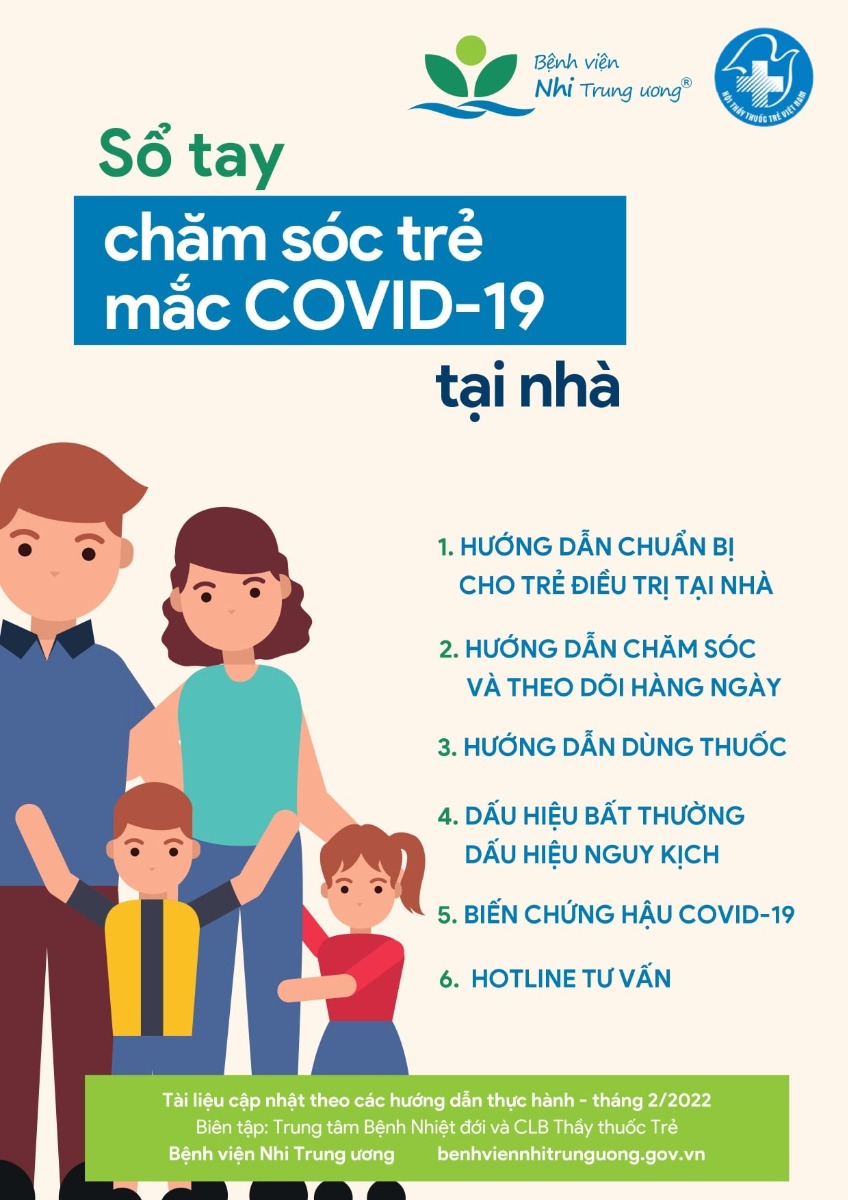 🤝 RẤT CẦN THIẾT CHO CÁC BẬC PHỤ HUYNH 
---
🚸 Sổ tay chăm sóc trẻ mắc COVID-19 tại nhà (tài liệu BV Nhi Trung ương)