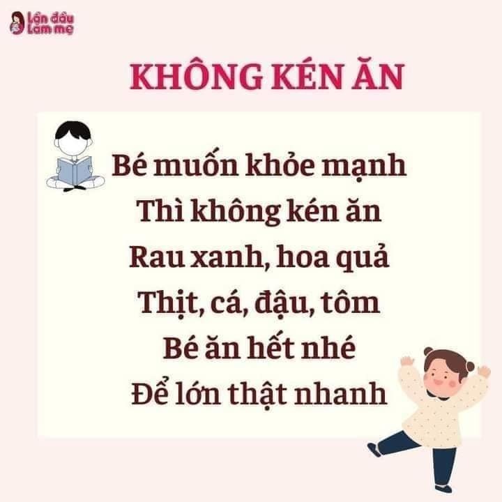 Thơ cho bé học kĩ năng, cả nhà lưu lại nha 😍