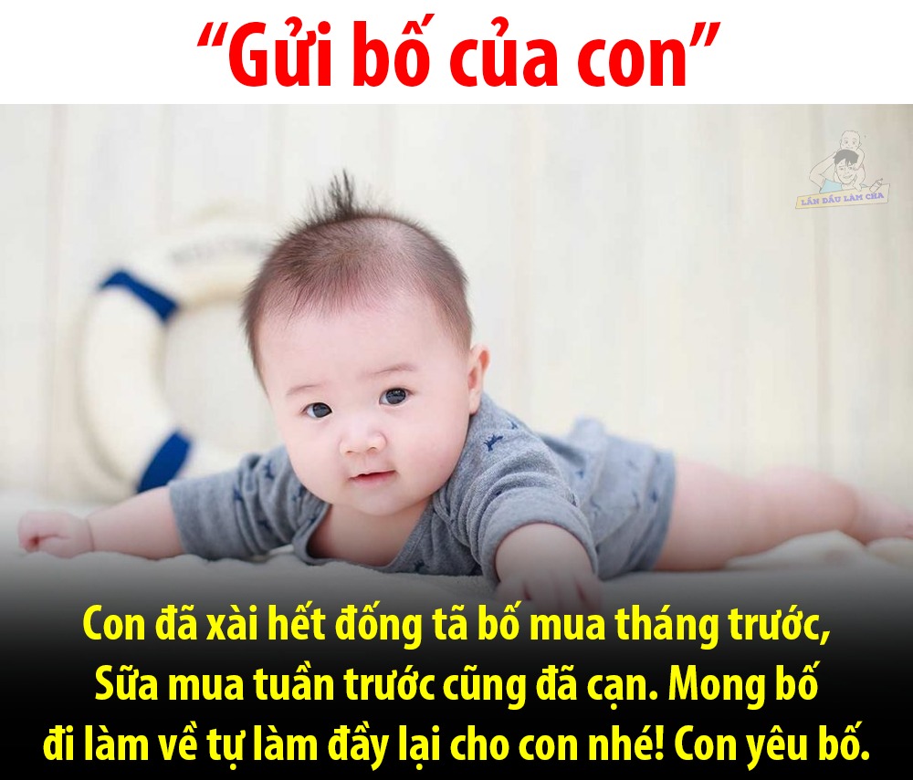 Tín hiệu bé đã gửi, bố nhận tín hiệu kìa 😍
