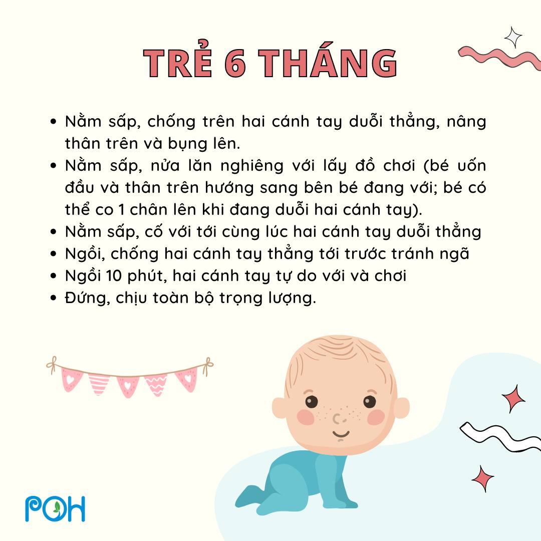 CÁC MỐC PHÁT TRIỂN KỸ NĂNG VẬN ĐỘNG THÔ CỦA TRẺ 0-12 THÁNG TUỔI

Các bài phát triển vận động thô cho bé đều có sẵn trên app, ba mẹ hãy cho bé chơi ngay tại đây nhé, các bài rất đơn giản, xem xong là cho bé chơi được ngay:

https://mamibabi.com.vn/coursev2/2/khoa-hoc-giao-duc-som-cho-tre-0-2-tuoi

Vận động thô là những kỹ năng liên quan đến vận động và phối hợp của các cơ lớn trên cơ thể như lẫy, trườn, bò, đi, đứng… Cụ thể, vận động thô bao gồm:

- Các vận động cơ lớn của cơ thể (cơ đầu - cổ, cơ lưng - ngực - bụng, cơ chân…)
- Phối hợp các nhóm cơ lớn để giúp cơ thể giữ thăng bằng, thực hiện các hoạt động phối hợp (lẫy, ngồi, bò, đứng vịn…)
- Phối hợp các nhóm cơ lớn để giúp cơ thể kiểm soát thăng bằng (đi mà không lao đầu vào tường, đang chạy có thể dừng lại...)

Vận động thô thúc đẩy quá trình myelin hóa các tổ chức thần kinh và biến đổi ở võ não bộ. Chậm myelin hóa sẽ làm trẻ chậm phát triển tinh thần và vận động như chậm biết đi, chậm biết nói và giảm khả năng nhận thức.

Ngoài ra nếu con được hỗ trợ vận động thô hoàn thiện phù hợp độ tuổi, sẽ thúc đẩy bé chủ động khám phá thế giới và phát triển các khu vực khác như vận động tinh, xã hội, cá nhân...

Chính vì vậy ba mẹ hãy theo dõi các mốc vận động thô của trẻ theo tháng tuổi dưới đây để hỗ trợ con phát triển vận động một cách tốt nhất nhé!

https://mamibabi.com.vn/coursev2/2/khoa-hoc-giao-duc-som-cho-tre-0-2-tuoi

Nguồn ảnh: POH