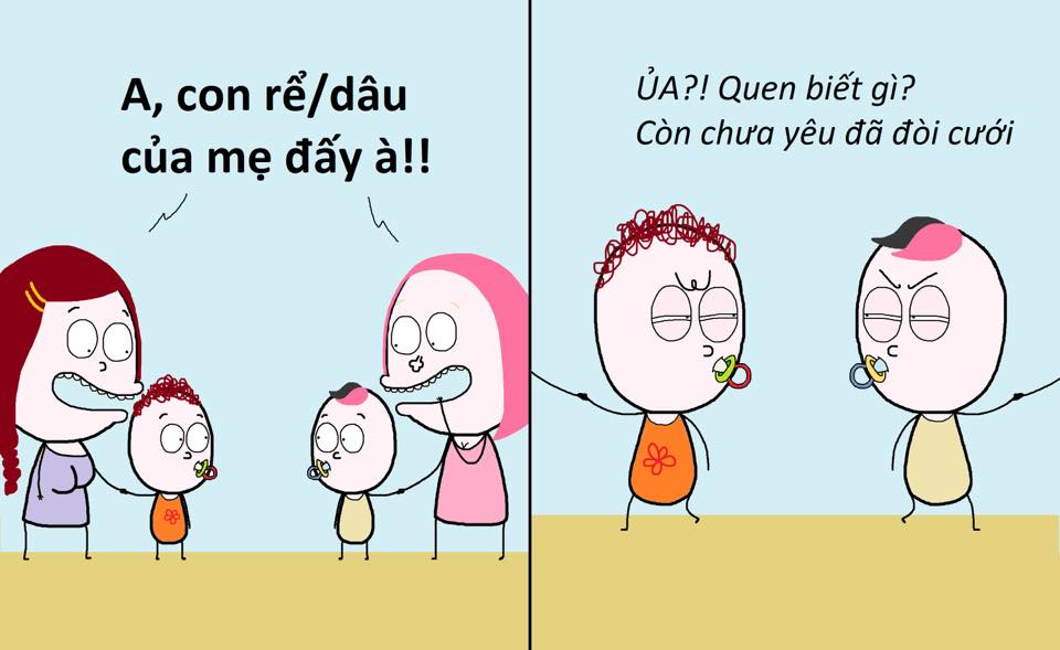 Một ngày tỉnh dậy bỗng có đứa gọi mình là mẹ ơ kìa ai zạy đẻ từ bao giờ đấy?? 

Thỉnh thoảng vẫn ko tin mình đã có con. 

Thôi ở nhà gọi bằng mẹ ra đường gọi bằng chị cũng đcc