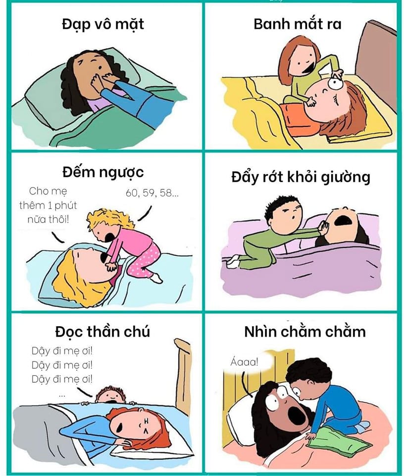 Đây là cách tụi nhỏ gọi tui dậy, còn bố mẹ thì sao?