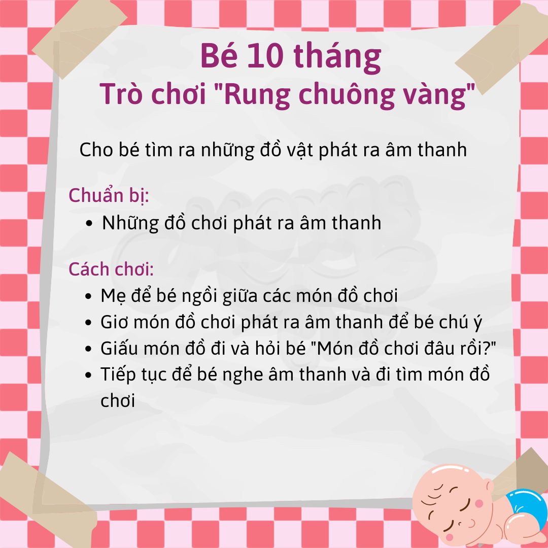 🖐🖐🖐 NHỮNG TRÒ CHƠI KÍCH THÍCH TRÍ TUỆ MẸ HÃY CHƠI CÙNG BÉ TỪ 1-12 THÁNG

Hãy cùng Mamibabi tìm hiểu những trò chơi ba mẹ và bé có thể chơi cùng nhau để vừa chơi vừa phát triển kỹ năng cho bé, ba mẹ nhé!

Xem thêm hàng trăm trò chơi khác tại đây https://mamibabi.com.vn/coursev2/2/khoa-hoc-giao-duc-som-cho-tre-0-2-tuoi