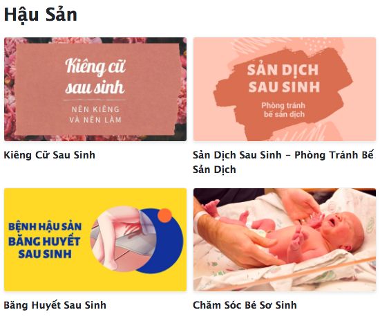 27 BÀI HỌC CHI TIẾT VỀ TIỀN SẢN – HẬU SẢN: HỌC NGAY MẸ ƠI! 

Khóa học tiền sản – hậu sản của Mamibabi bao gồm 27 bài học chi tiết, bố mẹ có thể xem ngay tại đây https://mamibabi.com.vn/special/tiensanhausan 

18 BÀI HỌC TIỀN SẢN 

1. Lịch khám thai – xét nghiệm
2. Lịch tiêm phòng
3. Đặt tên cho bé
4. Nên và không nên khi mang bầu 
5. Đồ sơ sinh đầy đủ
6. Danh sách đồ đi sinh
7. Review sinh tại các viện
8. Dinh dưỡng bà bầu theo tuần
9. Tiểu đường thai kỳ
10. Trị rạn da cho bà bầu
11. Tiền sản giật
12. Dấu hiệu chuyển dạ, sắp sinh 
13. Thở và rặn đẻ đúng cách
14. Sinh non: Kiến thức quan trọng cần biết
15. Sinh mổ: Mọi điều cần biết 
16. Cách tắm rửa và chăm sóc vết mổ sau sinh
17. Ở cữ sau sinh mổ: Cách vận động và ăn uống
18. Cách lựa chọn bệnh viện sinh con 

9  BÀI HỌC HẬU SẢN
1. Kiêng cữ sau sinh
2. Sản dịch sau sinh: Phòng tránh bế sản dịch
3. Băng huyết sau sinh
4. Chăm sóc bé sơ sinh
5. Kiến thức nuôi con bằng sữa mẹ đầy đủ
6. Luyện EASY cho bé
7. Tuần khủng hoảng
8. Luyện bú bình cho  bé
9. 300 câu hỏi của bố mẹ trẻ 

Chỉ với 1 tài khoản VIP Mom Mamibabi, bố mẹ có thể học ngay 27 bài học trên và hàng ngàn nội dung khác: 

- Hơn 3000 hoạt động thai giáo giúp mẹ vui bé khỏe   https://mamibabi.com.vn/vip/info?mode=1
- Hơn 1000 bản nhạc thai giáo và karaoke thai giáo
- Hơn 1000 bài thơ và câu truyện thai giáo tiếng Anh, tiếng Việt, Ehon, audio
- Hơn 500 hoạt động giáo dục sớm cho bé từ 0 - 6 tuổi
- Hơn 300 món ăn dặm cho bé từ 6 tháng đến 2 tuổi  
- Thực đơn 280 ngày mang thai cho mẹ bầu  
- 36 khóa học toàn diện và chuyên sâu dành cho mẹ bầu và bé 0 - 6 tuổi: https://mamibabi.com.vn/khoa-hoc

Mamibabi là khóa học thai giáo duy nhất trên thị trường: 

• Được sáng lập bởi chuyên gia thai giáo Phạm Ngọc Thắng, tác giả cuốn sách “Rủ chồng thai giáo”
• Được xây dựng theo hướng “1 tài khoản – ngàn nội dung”, bạn chỉ cần mua tài khoản VIP Mom 1 lần duy nhất để đọc hàng ngàn nội dung. Ngay cả khi ứng dụng có thêm những khóa học mới, bạn có thể học ngay mà không phải trả thêm bất cứ khoản phí nào.