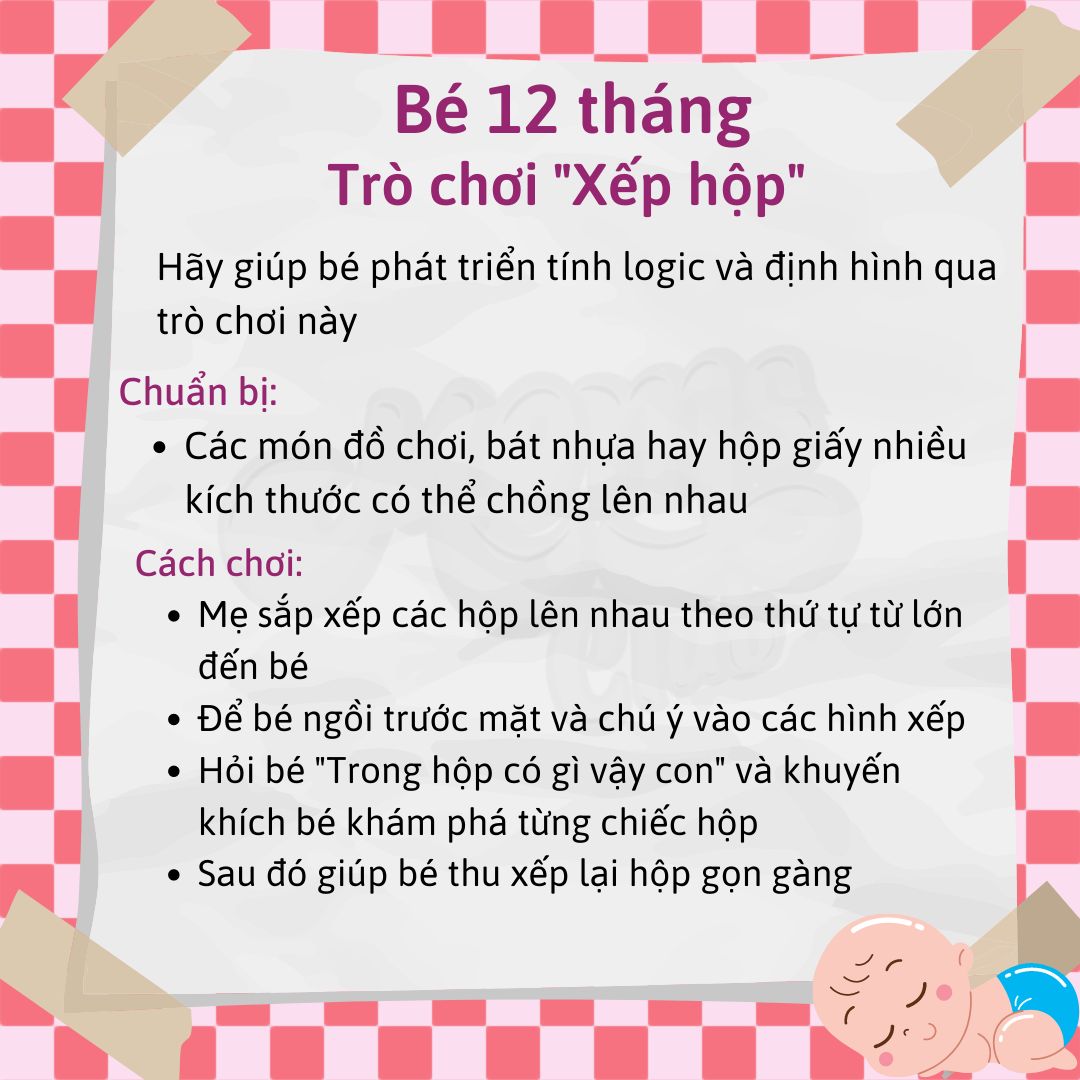 🖐🖐🖐 NHỮNG TRÒ CHƠI KÍCH THÍCH TRÍ TUỆ MẸ HÃY CHƠI CÙNG BÉ TỪ 1-12 THÁNG

Hãy cùng Mamibabi tìm hiểu những trò chơi ba mẹ và bé có thể chơi cùng nhau để vừa chơi vừa phát triển kỹ năng cho bé, ba mẹ nhé!

Xem thêm hàng trăm trò chơi khác tại đây https://mamibabi.com.vn/coursev2/2/khoa-hoc-giao-duc-som-cho-tre-0-2-tuoi