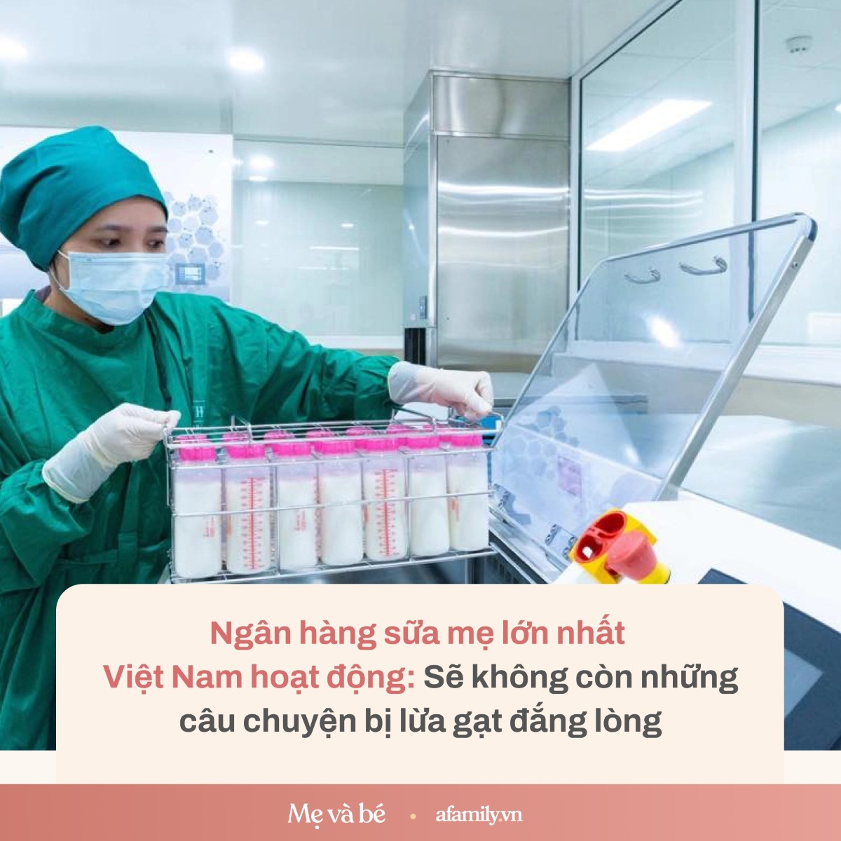 Tháng 8/2022, ngân hàng sữa mẹ Bệnh viện Hùng Vương đi vào hoạt động. Đây là ngân hàng sữa mẹ lớn nhất Việt Nam đến thời điểm hiện tại về cả quy mô và công suất với tổng kinh phí đầu tư hơn 6 tỷ đồng.

Được biết, ngân hàng sữa bệnh viện Hùng Vương ra đời là cột mốc hết sức quan trọng với sứ mệnh san sẻ nguồn dinh dưỡng chất lượng, đạt chuẩn đến với trẻ sơ sinh cả nước. Thông qua một dây chuyền cho - nhận - lưu trữ - phân phối sữa khoa học và hiệu quả, ngân hàng sẽ góp phần nâng cao cơ hội đưa nguồn sữa mẹ bảo toàn chất lượng đến với các bé sơ sinh, bé sinh non, nhẹ cân và bệnh lý. Đây sẽ là ngân hàng sữa mẹ bậc nhất Việt Nam với 3 yếu tố nổi trội dẫn đầu trong các Ngân hàng sữa mẹ hiện tại:

- Quy mô lớn nhất: Tổng diện tích sử dụng lên đến 300m2.

- Công suất hoạt động cao nhất: Hệ thống trang thiết bị máy hấp diệt khuẩn, máy thanh trùng sữa hiện đại nhất; vận hành kết hợp với phần mềm theo dõi các thông tin về sữa dành cho bà mẹ hiến tặng sữa; góp phần đem lại 62 lít sữa đạt chuẩn/ ngày, đứng đầu về công suất thu thập - xử lý - lưu trữ - phân phối sữa hiện nay.

- Thời gian thiết lập nhanh nhất: Công trình hoàn thiện và đưa vào vận hành trong vỏn vẹn 11 tháng kể từ thời điểm khởi công xây dựng cho đến khi được Đoàn thẩm định Ngân hàng sữa mẹ của Sở Y tế công nhận đủ điều kiện đưa vào hoạt động.

Một số ngân hàng sữa mẹ uy tín tại Việt Nam các mẹ có thể tham khảo:

Nuôi con bằng sữa mẹ là biện pháp quan trọng giúp tăng cường sự sống còn và sức khỏe của trẻ. Theo đó, các mẹ có thể xin sữa mẹ tại các điểm sau:

+ Ngân hàng sữa mẹ tại Bệnh viện Phụ sản – Nhi Đà Nẵng

+ Ngân hàng sữa mẹ tại Bệnh viện Từ Dũ

+ Ngân hàng sữa mẹ vệ tinh Quảng Nam

+ Ngân hàng sữa mẹ Bệnh viện Sản Nhi Quảng Ninh

+ Ngân hàng sữa mẹ Bệnh viện Hùng Vương