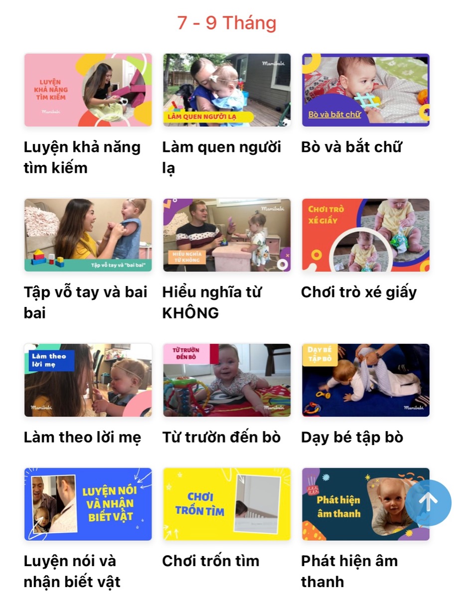 6 KHÓA HỌC DÀNH RIÊNG CHO MẸ CÓ CON 6 THÁNG TUỔI
 
6 tháng là bước ngoặt quan trọng với cả mẹ và bé bởi đây là thời điểm bé làm quen với việc ăn dặm. Nhiều mẹ chuẩn bị quay lại với công việc của mình nên tập dần cho bé sử dụng bình sữa. Đây cũng là giai đoạn nhiều bé bỗng “thay tính đổi nết” bởi những thay đổi về mặt sinh lý. Nhưng đây cũng là giai đoạn bé có những bước tiến về mặt vận động, giao tiếp, ngôn ngữ, nhận thức…
 
Dưới đây là 6 khóa học dành cho mẹ có con 6 tháng tuổi nhằm giúp bé phát triển tốt hơn ở giai đoạn này.
 
Ăn dặm VIP 3in1 https://mamibabi.com.vn/an-dam

Giáo dục sớm cho trẻ 6 – 9 tháng  https://mamibabi.com.vn/coursev2/2/khoa-hoc-giao-duc-som-cho-tre-0-2-tuoi

Cách nói chuyện với bé 6 – 9 tháng https://mamibabi.com.vn/coursev2/5/khoa-hoc-day-be-tap-noi-phong-ngua-cham-noi-cho-tre-tu-0-6-tuoi

Giáo dục não phải cho bé 0 – 6 tuổi https://mamibabi.com.vn/coursev2/4/khoa-hoc-giao-duc-nao-phai-theo-phuong-phap-shichida-sang-tao-va-thong-minh-dot-pha-cho-tre-tu-0-6-tuoi

Tuần khủng hoảng 2 năm đầu đời https://mamibabi.com.vn/interact/wonderweek

Luyện bú bình cho bé https://mamibabi.com.vn/interact/luyenbubinh
___________________________________
Mamibabi là ứng dụng thai giáo và giáo dục sớm duy nhất tại Việt Nam:
· Được sáng lập bởi chuyên gia thai giáo Phạm Ngọc Thắng, tác giả cuốn sách “Rủ chồng thai giáo”
· Được xây dựng theo hướng “1 tài khoản – ngàn nội dung”, bạn chỉ cần mua tài khoản VIP Mom 1 lần duy nhất để đọc hàng ngàn nội dung:
 
- Hơn 3000 hoạt động thai giáo giúp mẹ vui bé khỏe   https://mamibabi.com.vn/vip/info?mode=1
- Hơn 1000 bản nhạc thai giáo và karaoke thai giáo
- Hơn 1000 bài thơ và câu truyện thai giáo tiếng Anh, tiếng Việt, Ehon, audio
- Hơn 500 hoạt động giáo dục sớm cho bé từ 0 - 6 tuổi
- Hơn 300 món ăn dặm cho bé từ 6 tháng đến 2 tuổi  
- Thực đơn 280 ngày mang thai cho mẹ bầu  
- 43+ khóa học toàn diện và chuyên sâu dành cho mẹ bầu và bé 0 - 6 tuổi: https://mamibabi.com.vn/khoa-hoc
