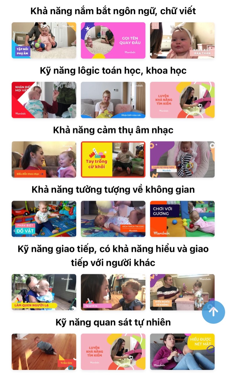 CÁC TRÒ CHƠI TỐT NHẤT GIÚP PHÁT TRIỂN VẬN ĐỘNG CHO BÉ 0 - 6 THÁNG TUỔI

Mẹ đừng nghĩ rằng bé sơ sinh thì chỉ nằm im một chỗ, chưa thể chơi được gì nhé. Ở mỗi tháng tuổi bé hoàn toàn có thể chơi và vận động theo những cách khác nhau:

Top 20 trò chơi cho bé 1 tháng tuổi khoẻ mạnh, thông minh >>> https://mamibabi.com.vn/news/916/top-20-tro-choi-cho-be-1-thang-tuoi-khoe-manh-thong-minh 

Top 16 trò chơi cho bé 2 tháng tuổi phát triển vượt trội >>> https://mamibabi.com.vn/news/918/top-16-tro-choi-cho-be-2-thang-tuoi-phat-trien-vuot-troi

Top 14 trò chơi cho bé 3 tháng tuổi phát triển thật chuẩn >>> https://mamibabi.com.vn/news/919/top-14-tro-choi-cho-be-3-thang-tuoi-phat-trien-that-chuan

Top 16 trò chơi cho bé 4 tháng tuổi khoẻ thể chất, sáng tinh thần >>> https://mamibabi.com.vn/news/921/top-16-tro-choi-cho-be-4-thang-khoe-the-chat-sang-tinh-than

Top 17 trò chơi cho bé 5 tháng cứng cáp, thông minh >>> https://mamibabi.com.vn/news/922/17-tro-choi-cho-be-5-thang-tuoi-cung-cap-thong-minh

Top 15 trò chơi cho bé 6 tháng tuổi ăn ngon, ngủ tốt, thông minh >>> https://mamibabi.com.vn/news/923/15-tro-choi-cho-be-6-thang-tuoi-an-ngon-ngu-tot-thong-minh

Để giúp các mẹ thuận tiện nhất trong việc giáo dục sớm cho bé, Mamibabi đã có sẵn 2 khoá học:

Giáo dục sớm cho trẻ 0 - 2 tuổi >>> https://mamibabi.com.vn/coursev2/2/khoa-hoc-giao-duc-som-cho-tre-0-2-tuoi

Giáo dục não phải theo phương pháp Shichida >>> https://mamibabi.com.vn/coursev2/4/khoa-hoc-giao-duc-nao-phai-theo-phuong-phap-shichida-sang-tao-va-thong-minh-dot-pha-cho-tre-tu-0-6-tuoi

2 khoá học này có hàng trăm bài học, chia theo các tháng tuổi, mẹ có thể thực hành cho bé mỗi ngày. 

Đặc biệt, các mẹ đã có tài khoản VIP Mom có thể xem được cả 2 khoá học trên (và hơn 40 khoá học khác) mà không phải trả thêm bất cứ khoản phí nào. 
___________________________________
Mamibabi là ứng dụng thai giáo và giáo dục sớm duy nhất tại Việt Nam:
• Được sáng lập bởi chuyên gia thai giáo Phạm Ngọc Thắng, tác giả cuốn sách “Rủ chồng thai giáo”
• Được xây dựng theo hướng “1 tài khoản – ngàn nội dung”, bạn chỉ cần mua tài khoản VIP Mom 1 lần duy nhất để đọc hàng ngàn nội dung về nuôi dạy con. 

- Hơn 3000 hoạt động thai giáo giúp mẹ vui bé khỏe https://mamibabi.com.vn/vip/info?mode=1
- Hơn 1000 bản nhạc thai giáo và karaoke thai giáo
- Hơn 1000 bài thơ và câu truyện thai giáo tiếng Anh, tiếng Việt, Ehon, audio
- Hơn 500 hoạt động giáo dục sớm cho bé từ 0 - 6 tuổi
- Hơn 300 món ăn dặm cho bé từ 6 tháng đến 2 tuổi  
- Thực đơn 280 ngày mang thai cho mẹ bầu  
- 43 khóa học toàn diện và chuyên sâu dành cho mẹ bầu và bé 0 - 6 tuổi: https://mamibabi.com.vn/khoa-hoc