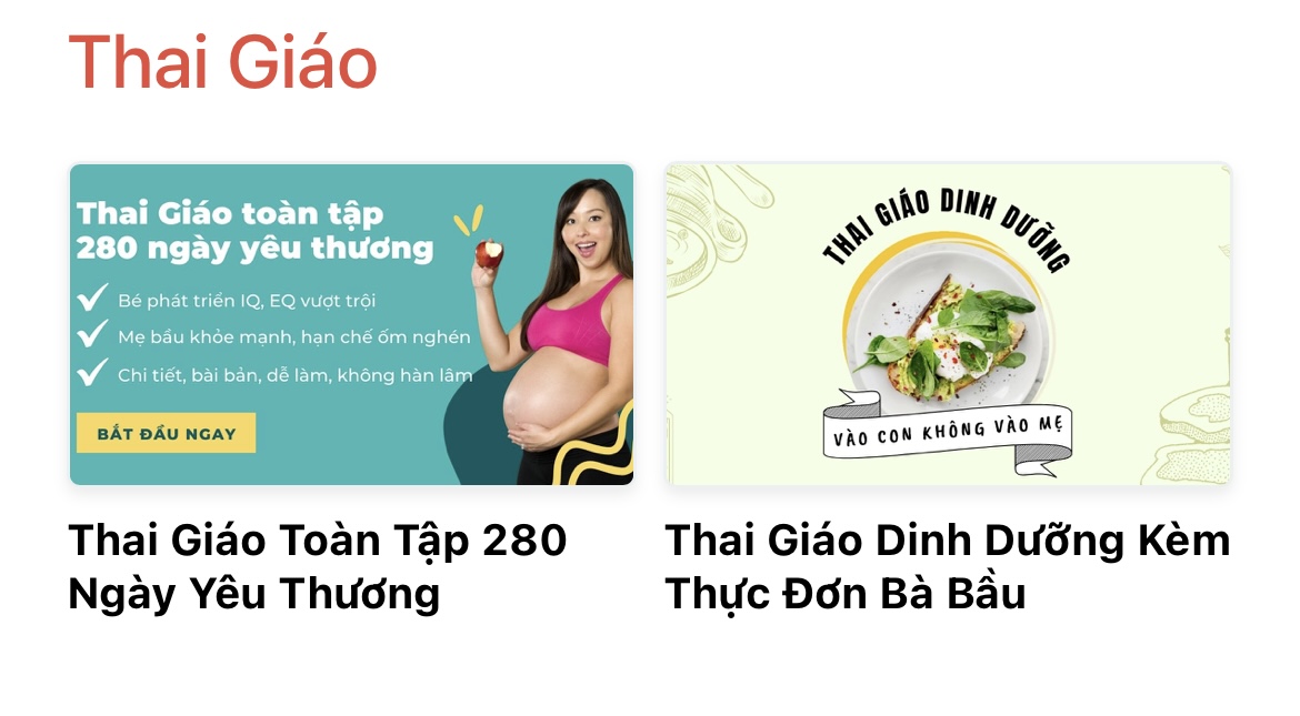 9 CHUỖI KHOÁ HỌC “LÀM MẸ NHẸ NHÀNG” DÀNH CHO CÁC MẸ BẬN RỘN

Hiện tại, Mamibabi cung cấp 9 chuỗi khoá học thuộc các lĩnh vực sau:

1. Thai giáo
2. Chăm sóc thai kỳ
3. Yoga, thiền, nhảy cho bà bầu
4. Tiền sản và hậu sản
5. Nuôi con bằng sữa mẹ 
6. EASY, luyện ngủ
7. Giáo dục sớm và làm cha mẹ
8. Chăm sóc bé sơ sinh
9. Ăn dặm

9 chuỗi khoá học trên bao gồm 43 bài học nhỏ bên trong, được thiết kế với nội dung cụ thể, giúp các mẹ có thể:
- “Tranh thủ” học bất cứ khi nào rảnh rỗi
- Ưu tiên học những nội dung mình cần trước
- Dễ hiểu, dễ nhớ, làm theo được ngay 

Đây là hình thức học phù hợp với các mẹ bỉm sữa bận rộn, không có nhiều thời gian đọc sách hoặc học các khoá học lý thuyết quá dài.

Để xem được tất cả 43 khoá học của Mamibabi, mẹ có thể truy cập https://mamibabi.com.vn/khoa-hoc
____________________________________

Mamibabi là ứng dụng thai giáo và giáo dục sớm duy nhất tại Việt Nam:
• Được sáng lập bởi chuyên gia thai giáo Phạm Ngọc Thắng, tác giả cuốn sách “Rủ chồng thai giáo”
• Được xây dựng theo hướng “1 tài khoản – ngàn nội dung”, bạn chỉ cần mua tài khoản VIP Mom 1 lần duy nhất để đọc hàng ngàn nội dung về nuôi dạy con. 

- Hơn 3000 hoạt động thai giáo giúp mẹ vui bé khỏe https://mamibabi.com.vn/vip/info?mode=1
- Hơn 1000 bản nhạc thai giáo và karaoke thai giáo
- Hơn 1000 bài thơ và câu truyện thai giáo tiếng Anh, tiếng Việt, Ehon, audio
- Hơn 500 hoạt động giáo dục sớm cho bé từ 0 - 6 tuổi
- Hơn 300 món ăn dặm cho bé từ 6 tháng đến 2 tuổi  
- Thực đơn 280 ngày mang thai cho mẹ bầu  
- 43 khóa học toàn diện và chuyên sâu dành cho mẹ bầu và bé 0 - 6 tuổi: https://mamibabi.com.vn/khoa-hoc