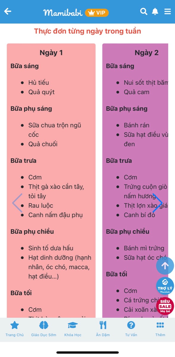 MẸ BẦU SẮP SINH NÊN ĂN GÌ?

Ở giai đoạn sắp sinh, tức là tuần 39, 40, mẹ cần chú trọng các thực phẩm giúp đạt được 2 mục đích sau:

1 là thực phẩm giúp chuyển dạ nhanh chóng, dễ đẻ như: chè vừng đen, dứa, rau lang, cà tím, nước tía tô, rau đay, mồng tơi…

2 là thực phẩm giúp tiết sữa nhiều và sữa tốt để chuẩn bị cho việc nuôi con như các món canh, súp, sữa, nước… 

Đối với việc ăn gì ở tuần 39, Mamibabi đã viết tại đây, các mẹ đọc nhé https://mamibabi.com.vn/thai-giao-dinh-duong/xem-tuan?id=40

Ngoài ra, trên app Mamibabi đã có sẵn thực đơn mỗi ngày 5 bữa tới tận tuần thứ 40, tức là lúc mẹ sinh con. Mẹ đừng bỏ qua mục này nhé! Mẹ hãy vào app mỗi ngày để không phải nghĩ “hôm nay ăn gì”. Các món ăn đã được thiết kế đảm bảo đủ chất dinh dưỡng cho mẹ và bé cũng như các thành viên khác trong gia đình.
____________________________________

Mamibabi là ứng dụng thai giáo và giáo dục sớm duy nhất tại Việt Nam:

+ Được sáng lập bởi chuyên gia Phạm Ngọc Thắng, tác giả cuốn sách “Rủ chồng thai giáo”.

+ Được xây dựng theo hướng “1 tài khoản – ngàn nội dung”, bạn chỉ cần mua tài khoản VIP Mom 1 lần duy nhất để đọc hàng ngàn nội dung về nuôi dạy con: 
- Hơn 3000 hoạt động thai giáo giúp mẹ vui bé khỏe https://mamibabi.com.vn/vip/info?mode=1
- Hơn 1000 bản nhạc thai giáo và karaoke thai giáo
- Hơn 1000 bài thơ và câu truyện thai giáo tiếng Anh, tiếng Việt, Ehon, audio
- Hơn 500 hoạt động giáo dục sớm cho bé từ 0 - 6 tuổi
- Hơn 300 món ăn dặm cho bé từ 6 tháng đến 2 tuổi  
- Thực đơn 280 ngày mang thai cho mẹ bầu  
- 43 khóa học toàn diện và chuyên sâu dành cho mẹ bầu và bé 0 - 6 tuổi: https://mamibabi.com.vn/khoa-hoc
