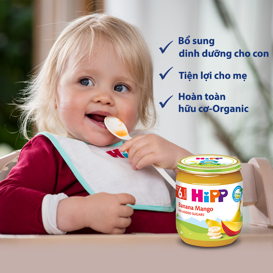 MUA NGAY DINH DƯỠNG ĐÓNG LỌ HIPP ORGANIC: VỪA DINH DƯỠNG CHO BÉ, VỪA TIỆN LỢI CHO MẸ 

HiPP Organic là một trong những dòng sản phẩm nổi bật của HiPP, được rất nhiều mẹ ưa chuộng vì thành phần an toàn từ thiên nhiên, hương vị thơm ngon, được chứng nhận hữu cơ của châu Âu. 

Đặc biệt các sản phẩm dinh dưỡng đóng lọ ăn liền của HiPP Organic cực hợp để mẹ mang theo cho bé khi đi dã ngoại, du lịch. Thành phần gồm có cơm, thịt, rau củ, trái cây… Dòng này có rất nhiều hương vị khác nhau để mẹ chọn cho bé. Mẹ xem ngay tại đây nhé >>> https://shorten.asia/kYexevKJ