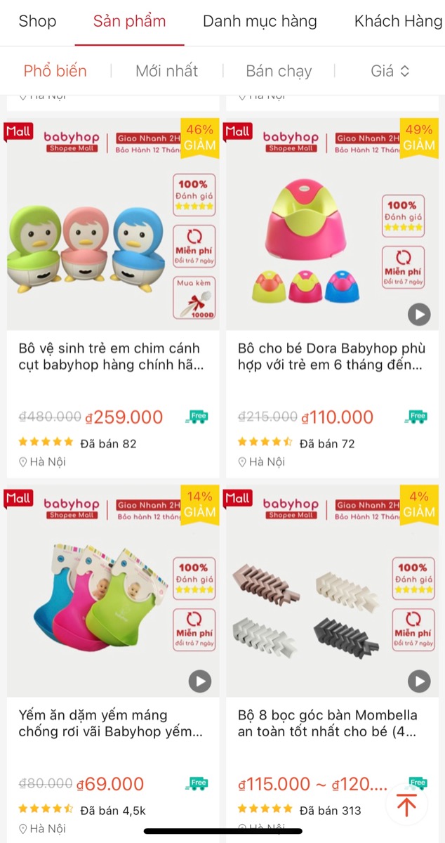 DEAL HOT HÔM NAY 21/12: GIẢM GIÁ TỚI 50% CÁC SẢN PHẨM CỦA BABYHOP
 
Kèm theo mã giảm giá 30K, 35K, 6%...
 
Mẹ có thể xem ngay các sản phẩm đang giảm giá sâu tại đây https://shorten.asia/ERz6sZBE
 
Giảm giá 50% chậu tắm gấp gọn cho bé 0 – 6 tuổi https://shorten.asia/j7516kqX
 
Giảm giá 50% ghế bậc thang đa năng cho bé https://shorten.asia/cSExH1yG
 
Giảm giá 50% thìa mềm báo nóng cho bé ăn dặm https://shorten.asia/gyWUSkag
 
Giảm giá 36% bệ thu nhỏ bồn cầu cho bé từ 2 tuổi https://shorten.asia/2jGGSRmV