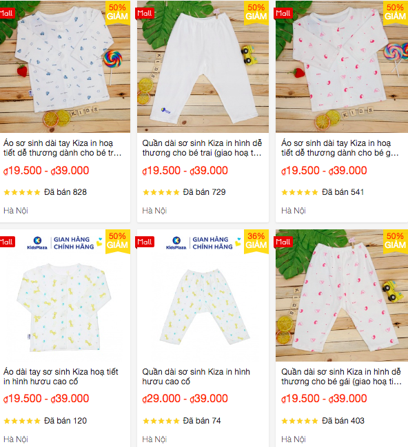 KIDS PLAZA GIẢM GIÁ 50% QUẦN ÁO SƠ SINH DÀI TAY 

Giá chỉ còn 19 - 39K
Chất liệu cotton an toàn cho bé sơ sinh 
Mẹ có thể mua ngay tại đây https://shorten.asia/ZFtkDAFN