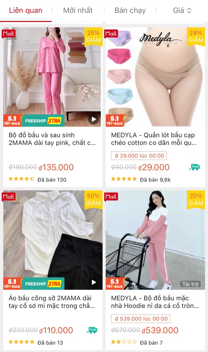 TẾT SIÊU SALE VỚI HÀNG NGÀN SẢN PHẨM GIẢM GIÁ SÂU
 
Mẹ có thể săn sale ngay tại đây https://shorten.asia/sjqjq4MF
 
Mỗi người mẹ không chỉ là mẹ mà còn là vợ, là con, là chị, là em… của ai đó. 
 
Mỗi người mẹ vừa phải chăm lo chu toàn cho gia đình trong dịp Tết, lại vừa phải tìm cách thắt chặt chi tiêu, tiết kiệm chi phí. Và “săn” hàng giảm giá chính là giải pháp đa số các mẹ lựa chọn.
 
Mamibabi có một team chuyên tìm kiếm các chương trình giảm giá mỗi ngày để đảm bảo các mẹ luôn mua được hàng giá tốt. Đặc biệt các sản phẩm Mamibabi giới thiệu đều đến từ các nhà cung cấp uy tín thuộc Shopee Mall.
 
Dưới đây là các sản phẩm đang có giá tốt để mẹ tham khảo:
 
Món ngon dịp Tết giảm tới 42% https://shorten.asia/pK5F5cth
 
Thời trang trẻ em giảm tới 51% áo dài mặc Tết và đồ đông https://shorten.asia/tUXBA9WB
 
Thời trang nữ cho các mẹ giảm tới 63% https://shorten.asia/hXkvnn16
 
Thời trang dành riêng cho mẹ đang mang bầu giảm tới 50%  https://shorten.asia/2tuwaKGk
 
Đồ gia dụng và trang trí nhà cửa giảm tới 55% https://shorten.asia/DvSF1CPy
 
Sản phẩm chăm sóc bé giảm tới 55% https://shorten.asia/Gx4d3m37
 
Nhà sách online giảm tới 52% nhiều đầu sách thiếu nhi https://shorten.asia/3hjRgpGt
 
Đồ giặt giũ và chăm sóc nhà cửa giảm tới 51% https://shorten.asia/Cm5S2ykf
 
Đồ chơi chính hãng cho bé giảm tới 47% https://shorten.asia/nmVjpGah
 
Túi xách, ví tiền cho mẹ giảm tới 45% https://shorten.asia/WRgMdhMm