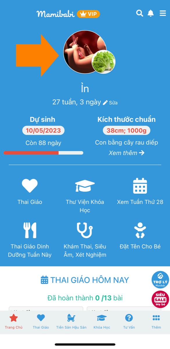 6 YẾU TỐ MẸ BẦU CẦN QUAN TÂM Ở MỖI TUẦN THAI 

Khi thai giáo với Mamibabi, mẹ sẽ thấy màn hình hiển thị ảnh mô phỏng em bé. Mẹ bấm vào ảnh sẽ thấy hiện ra 6 thông tin sau:

- Cân nặng thai nhi
- Khám thai, xét nghiệm, siêu âm
- Sự phát triển tuần này
- Dinh dưỡng tuần này
- Các vấn đề sức khoẻ
- Thai giáo tuần này

Mẹ quan tâm tới thông tin nào thì bấm vào biểu tượng thông tin đó nhé. Cả 6 thông tin đều rất quan trọng và mẹ nên theo dõi sát sao mỗi tuần.

Để xem được đầy đủ thông tin 40 tuần thai mẹ xem tại đây https://mamibabi.com.vn/thaigiao/theotuan
____________________________________

Mamibabi là ứng dụng thai giáo và giáo dục sớm duy nhất tại Việt Nam:
• Được sáng lập bởi chuyên gia thai giáo Phạm Ngọc Thắng, tác giả cuốn sách “Rủ chồng thai giáo”
• Được xây dựng theo hướng “1 tài khoản – ngàn nội dung”, bạn chỉ cần mua tài khoản VIP Mom 1 lần duy nhất để đọc hàng ngàn nội dung về nuôi dạy con. 

- Hơn 3000 hoạt động thai giáo giúp mẹ vui bé khỏe https://mamibabi.com.vn/vip/info?mode=1
- Hơn 1000 bản nhạc thai giáo và karaoke thai giáo
- Hơn 1000 bài thơ và câu truyện thai giáo tiếng Anh, tiếng Việt, Ehon, audio
- Hơn 500 hoạt động giáo dục sớm cho bé từ 0 - 6 tuổi
- Hơn 300 món ăn dặm cho bé từ 6 tháng đến 2 tuổi  
- Thực đơn 280 ngày mang thai cho mẹ bầu  
- 44 khóa học toàn diện và chuyên sâu dành cho mẹ bầu và bé 0 - 6 tuổi: https://mamibabi.com.vn/khoa-hoc