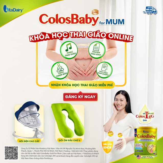 Tác dụng diệu kỳ của sữa non ColosIgG 24h giúp tăng cường miễn dịch có trong ColosBaby Gold for Mum mẹ bầu nên biết
