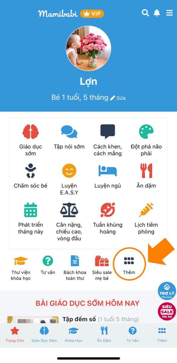 PHẦN MỀM LÀM CHA MẸ CÓ NHIỀU KHOÁ HỌC NHẤT, VỚI CHI PHÍ TỐT NHẤT TẠI VIỆT NAM

Với mô hình “1 tài khoản - ngàn nội dung”, Mamibabi cho phép người dùng trả tiền 1 lần duy nhất (449,000 - 899,000 ở hiện tại) để xem được tất cả các nội dung sau đây:

- 56 khóa học toàn diện và chuyên sâu dành cho mẹ bầu và bé 0 - 6 tuổi: https://mamibabi.com.vn/khoa-hoc
- Hơn 3000 hoạt động thai giáo giúp mẹ vui bé khỏe https:// mamibabi.com.vn/vip/info?mode=1
- Hơn 1000 bản nhạc thai giáo và karaoke thai giáo
- Hơn 1000 bài thơ và câu truyện thai giáo tiếng Anh, tiếng Việt, Ehon, audio
- Hơn 500 hoạt động giáo dục sớm cho bé từ 0 - 6 tuổi
- Hơn 300 món ăn dặm cho bé từ 6 tháng đến 2 tuổi  
- Thực đơn 280 ngày mang thai cho mẹ bầu  

Mamibabi thấu hiểu sự bận rộn của các mẹ, vì vậy thông tin được xây dựng theo mô hình “khoá học ngắn”, giúp các mẹ tiết kiệm được nhiều thời gian, tiền bạc và thực hành được ngay sau khi học. 
____________________________________
Mamibabi là ứng dụng thai giáo và giáo dục sớm duy nhất tại Việt Nam:
• Được sáng lập bởi chuyên gia thai giáo Phạm Ngọc Thắng, tác giả cuốn sách “Rủ chồng thai giáo”
• Được xây dựng theo hướng “1 tài khoản – ngàn nội dung”, bạn chỉ cần mua tài khoản VIP Mom 1 lần duy nhất để đọc hàng ngàn nội dung về nuôi dạy con.