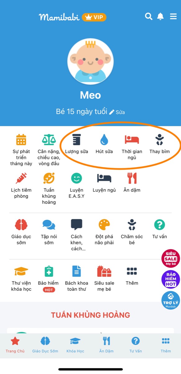 4 CHỨC NĂNG “MỚI KÍNH COONG” MẸ NÀO CŨNG CẦN TẠI MAMIBABI

Cuối tuần này, Mamibabi xin được giới thiệu với các mẹ 4 tính năng bên mình mới cập nhật, giúp các mẹ theo dõi và chăm sóc sức khoẻ của con tốt hơn. Ngay tại giao diện chính của app các mẹ sẽ thấy 4 tính năng này: 

1. Lượng sữa: Ghi chép lượng sữa bé bú theo từng cữ, theo dõi tổng lượng sữa đã bú trong ngày… 

2. Hút sữa: Dành cho các mẹ dùng máy hút sữa, ghi lại lượng sữa đã hút được để cải thiện lượng và chất tốt nhất cho sữa

3. Thời gian ngủ: Theo dõi thời gian và số giấc ngủ trong ngày của bé để có sự điều chỉnh phù hợp 

4. Thay bỉm: Theo dõi số lần thay bỉm của bé trong ngày, tình trạng phân và nước tiểu để sớm phát hiện các vấn đề về sức khoẻ của bé (nếu có) 
_________________________________

Mamibabi là ứng dụng thai giáo và giáo dục sớm duy nhất tại Việt Nam:
• Được sáng lập bởi chuyên gia thai giáo Phạm Ngọc Thắng, tác giả cuốn sách “Rủ chồng thai giáo”
• Được xây dựng theo hướng “1 tài khoản – ngàn nội dung”, bạn chỉ cần mua tài khoản VIP Mom 1 lần duy nhất để đọc hàng ngàn nội dung về nuôi dạy con. 

- Bảng theo dõi cân nặng 40 tuần cho mẹ https://mamibabi.com.vn/special/pregnancy_weight_gain
- Bảng theo dõi cân nặng 40 tuần cho bé https://mamibabi.com.vn/news/95/can-nang-va-chieu-dai-thai-nhi-theo-chuan-who-2021
- Đếm cử động thai mỗi ngày https://mamibabi.com.vn/baby/yogakick
- 56 khóa học toàn diện và chuyên sâu dành cho mẹ bầu và bé 0 - 6 tuổi: https://mamibabi.com.vn/khoa-hoc
- Hơn 3000 hoạt động thai giáo giúp mẹ vui bé khỏe https://mamibabi.com.vn/vip/info?mode=1
- Hơn 1000 bản nhạc thai giáo và karaoke thai giáo
- Hơn 1000 bài thơ và câu truyện thai giáo tiếng Anh, tiếng Việt, Ehon, audio
- Hơn 500 hoạt động giáo dục sớm cho bé từ 0 - 6 tuổi
- Hơn 300 món ăn dặm cho bé từ 6 tháng đến 2 tuổi  
- Thực đơn 280 ngày mang thai cho mẹ bầu