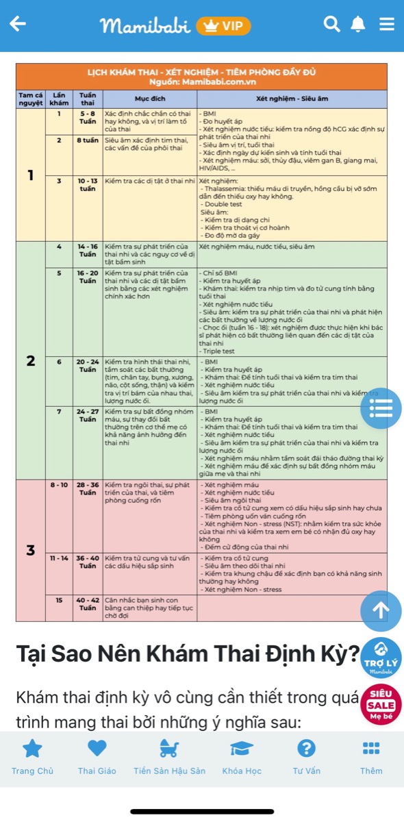 4 CHỈ SỐ MẸ BẦU NÊN THEO DÕI TRONG THAI KỲ CỦA MÌNH

Cân nặng mẹ bầu 40 tuần thai https://mamibabi.com.vn/special/pregnancy_weight_gain 

Cân nặng thai nhi 40 tuần thai https://mamibabi.com.vn/news/95/can-nang-va-chieu-dai-thai-nhi-theo-chuan-who-2021

Lịch khám thai và xét nghiệm https://mamibabi.com.vn/news/281/lich-kham-thai-xet-nghiem-tiem-phong-day-du-trong-suot-thai-ky-cap-nhat-moi-nhat-2020

Đếm cử động thai trong trường hợp bé ít đạp 
https://mamibabi.com.vn/baby/yogakick
____________________________________

Mamibabi là ứng dụng thai giáo và giáo dục sớm duy nhất tại Việt Nam:
• Được sáng lập bởi chuyên gia thai giáo Phạm Ngọc Thắng, tác giả cuốn sách “Rủ chồng thai giáo”
• Được xây dựng theo hướng “1 tài khoản – ngàn nội dung”, bạn chỉ cần mua tài khoản VIP Mom 1 lần duy nhất để đọc hàng ngàn nội dung về nuôi dạy con. 

- Hơn 3000 hoạt động thai giáo giúp mẹ vui bé khỏe https://mamibabi.com.vn/vip/info?mode=1
- Hơn 1000 bản nhạc thai giáo và karaoke thai giáo
- Hơn 1000 bài thơ và câu truyện thai giáo tiếng Anh, tiếng Việt, Ehon, audio
- Hơn 500 hoạt động giáo dục sớm cho bé từ 0 - 6 tuổi
- Hơn 300 món ăn dặm cho bé từ 6 tháng đến 2 tuổi  
- Thực đơn 280 ngày mang thai cho mẹ bầu  
- 56 khóa học toàn diện và chuyên sâu dành cho mẹ bầu và bé 0 - 6 tuổi: https://mamibabi.com.vn/khoa-hoc