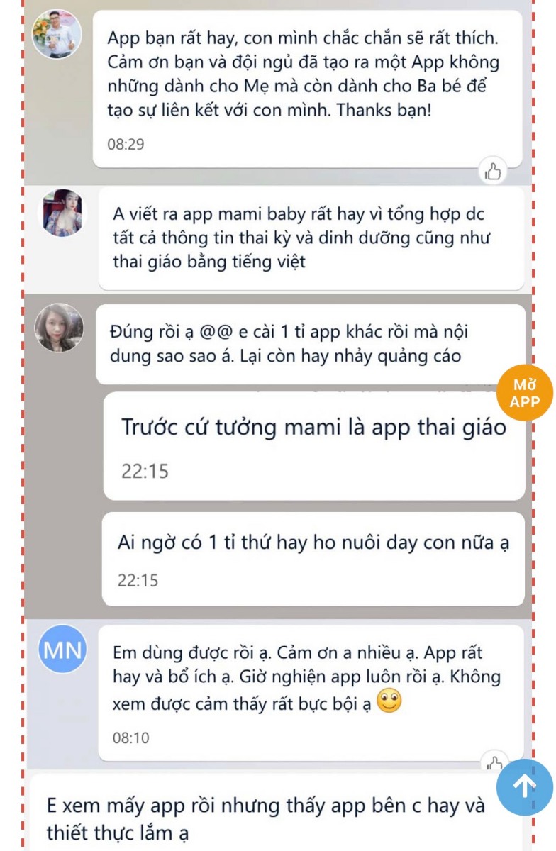 VỚI 1000 ĐỒNG MỖI NGÀY, BẠN NHẬN ĐƯỢC GÌ TỪ MAMIBABI? 

Mamibabi hiện có 2 gói tài khoản VIP Mom:
- “VIP Mom 1 năm” giá sau giảm là 449,000đ dùng trong 365 ngày, tính ra chỉ hơn 1000 đồng/ngày. 
- “VIP Mom trọn đời” giá sau giảm là 899,000đ, dùng được hàng chục năm, tính ra chỉ vài trăm đồng, chưa tới 1000 đồng cho 1 ngày. 

Với số tiền rất tiết kiệm như vậy, mỗi ngày mẹ sẽ nhận được: 
- Được tư vấn mọi vấn đề về mang thai – thai giáo – nuôi con https://mamibabi.com.vn/community 
- Lộ trình tăng cân 40 tuần của mẹ https://mamibabi.com.vn/special/pregnancy_weight_gain 
- Bảng cân nặng thai nhi 40 tuần https://mamibabi.com.vn/news/95/can-nang-va-chieu-dai-thai-nhi-theo-chuan-who-2022 
- Hơn 3000 hoạt động thai giáo giúp mẹ vui bé khỏe https://mamibabi.com.vn/vip/info?mode=1
- Hơn 1000 bản nhạc thai giáo và karaoke thai giáo https://mamibabi.com.vn/nhac-thai-giao 
- Hơn 1000 bài thơ và câu truyện thai giáo tiếng Anh, tiếng Việt, Ehon, audio https://mamibabi.com.vn/newscategory/15/truyen-thai-giao#fetalMenuPopup 
- Hơn 500 hoạt động giáo dục sớm cho bé từ 0 - 6 tuổi https://mamibabi.com.vn/khoa-hoc#gds 
- Hơn 300 món ăn dặm cho bé từ 6 tháng đến 2 tuổi  https://mamibabi.com.vn/an-dam
- Thực đơn 280 ngày mang thai cho mẹ bầu  https://mamibabi.com.vn/thai-giao-dinh-duong 
- 56 khóa học toàn diện và chuyên sâu dành cho mẹ bầu và bé 0 - 6 tuổi: https://mamibabi.com.vn/khoa-hoc
- Những bài viết mới liên tục được tổng hợp và cập nhật https://mamibabi.com.vn/knowledge 

Vì chính sách giá rất mềm như vậy mà trong 5 năm qua, rất nhiều mẹ bầu đã lựa chọn Mamibabi. Đặc biệt khi covid 19 diễn ra, cuộc sống bị ảnh hưởng nhiều nhưng việc thai giáo cho con mỗi ngày và học thêm các kiến thức nuôi dạy con của các mẹ tại Mamibabi vẫn diễn ra đều đặn. 

Vì đã mua gói “VIP Mom trọn đời” từ trước nên các mẹ KHÔNG phải trả thêm bất cứ khoản phí nào mãi từ nay về sau. Vậy nên có mẹ bảo “Ngày xưa em mua chỉ có vài khóa học mà bây giờ đã lên 50 khóa, có nhiều chức năng ngày xưa không thấy mà bây giờ mới có”.

Mamibabi vẫn luôn nỗ lực từng ngày để cải thiện chất lượng, để các mẹ không bao giờ phải hối hận khi đã bỏ ra 449,000 hay 899,000 đồng