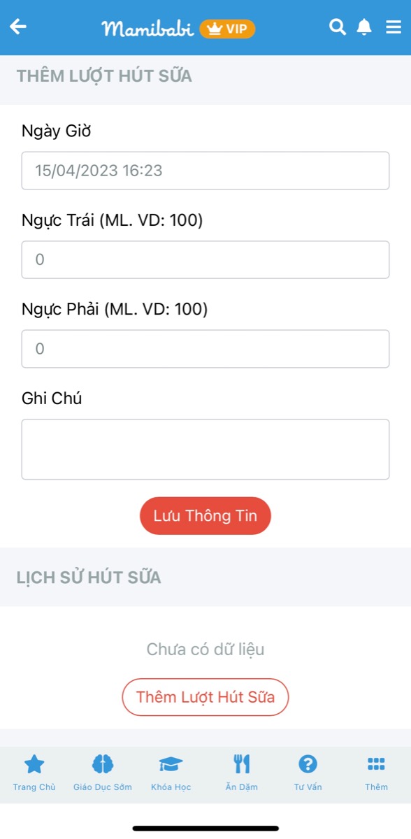 4 CHỨC NĂNG “MỚI KÍNH COONG” MẸ NÀO CŨNG CẦN TẠI MAMIBABI

Cuối tuần này, Mamibabi xin được giới thiệu với các mẹ 4 tính năng bên mình mới cập nhật, giúp các mẹ theo dõi và chăm sóc sức khoẻ của con tốt hơn. Ngay tại giao diện chính của app các mẹ sẽ thấy 4 tính năng này: 

1. Lượng sữa: Ghi chép lượng sữa bé bú theo từng cữ, theo dõi tổng lượng sữa đã bú trong ngày… 

2. Hút sữa: Dành cho các mẹ dùng máy hút sữa, ghi lại lượng sữa đã hút được để cải thiện lượng và chất tốt nhất cho sữa

3. Thời gian ngủ: Theo dõi thời gian và số giấc ngủ trong ngày của bé để có sự điều chỉnh phù hợp 

4. Thay bỉm: Theo dõi số lần thay bỉm của bé trong ngày, tình trạng phân và nước tiểu để sớm phát hiện các vấn đề về sức khoẻ của bé (nếu có) 
_________________________________

Mamibabi là ứng dụng thai giáo và giáo dục sớm duy nhất tại Việt Nam:
• Được sáng lập bởi chuyên gia thai giáo Phạm Ngọc Thắng, tác giả cuốn sách “Rủ chồng thai giáo”
• Được xây dựng theo hướng “1 tài khoản – ngàn nội dung”, bạn chỉ cần mua tài khoản VIP Mom 1 lần duy nhất để đọc hàng ngàn nội dung về nuôi dạy con. 

- Bảng theo dõi cân nặng 40 tuần cho mẹ https://mamibabi.com.vn/special/pregnancy_weight_gain
- Bảng theo dõi cân nặng 40 tuần cho bé https://mamibabi.com.vn/news/95/can-nang-va-chieu-dai-thai-nhi-theo-chuan-who-2021
- Đếm cử động thai mỗi ngày https://mamibabi.com.vn/baby/yogakick
- 56 khóa học toàn diện và chuyên sâu dành cho mẹ bầu và bé 0 - 6 tuổi: https://mamibabi.com.vn/khoa-hoc
- Hơn 3000 hoạt động thai giáo giúp mẹ vui bé khỏe https://mamibabi.com.vn/vip/info?mode=1
- Hơn 1000 bản nhạc thai giáo và karaoke thai giáo
- Hơn 1000 bài thơ và câu truyện thai giáo tiếng Anh, tiếng Việt, Ehon, audio
- Hơn 500 hoạt động giáo dục sớm cho bé từ 0 - 6 tuổi
- Hơn 300 món ăn dặm cho bé từ 6 tháng đến 2 tuổi  
- Thực đơn 280 ngày mang thai cho mẹ bầu
