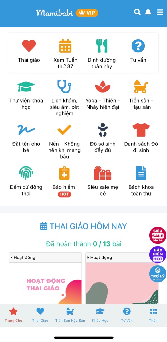 KHOÁ HỌC GIÁ RẺ NHẤT - CÁC MẸ “LÃI” NHIỀU NHẤT 

Mamibabi được sáng lập vào năm 2018 bởi anh Phạm Ngọc Thắng, tác giả cuốn sách “Rủ chồng thai giáo”. Anh Thắng cũng chính là chuyên gia nam giới đầu tiên trong lĩnh vực thai giáo tại Việt Nam.

Ngay trong những ngày đầu, anh Thắng và đội ngũ Mamibabi đã chủ trương tạo ra một chuỗi khoá học thai giáo và nuôi con giá rẻ nhất, bởi các mẹ bỉm sữa đã phải vất vả lo toan rất nhiều chi phí khi nuôi con. Vì vậy, trong những năm qua, Mamibabi chưa từng tăng giá.

Hiện tại, chỉ với 899,000 đồng, các mẹ có thể học được 56 khoá học ngắn về nuôi dạy con và rất nhiều nội dung khác như nghe nhạc, đọc truyện, chăm sóc thai kỳ… Đặc biệt, thời gian học là TRỌN ĐỜI. Mẹ có thể học bất cứ khi nào mình muốn.

Mamibabi hiện tại có được giá tốt như vậy vì lý do KHÔNG QUẢNG CÁO trong 4 năm trở lại đây, vì vậy, giá thành không bị đội lên. Các mẹ hiện nay biết tới Mamibabi đều qua người quen giới thiệu, qua các review tốt của những mẹ đã từng dùng, qua Google, Youtube, Facebook… một cách tự nhiên.

Trong những năm qua, Mamibabi đã phát triển từ 1 khoá học lên con số 56 khoá học ngắn, vì vậy các mẹ càng dùng sẽ càng “lãi”, luôn được đọc thêm nhiều nội dung mới mà không phải trả thêm bất cứ khoản phí nào. 

Dưới đây là hàng ngàn nội dung mẹ có thể trải nghiệm chỉ với 1 tài khoản VIP Mom trọn đời giá 899,000 sau khi đã giảm:

- Bảng theo dõi cân nặng 40 tuần cho mẹ https://mamibabi.com.vn/special/pregnancy_weight_gain
- Bảng theo dõi cân nặng 40 tuần cho bé https://mamibabi.com.vn/news/95/can-nang-va-chieu-dai-thai-nhi-theo-chuan-who-2021
- Đếm cử động thai mỗi ngày https://mamibabi.com.vn/baby/yogakick
- Hơn 3000 hoạt động thai giáo giúp mẹ vui bé khỏe https://mamibabi.com.vn/vip/info?mode=1
- Hơn 1000 bản nhạc thai giáo và karaoke thai giáo https://mamibabi.com.vn/nhac-thai-giao
- Hơn 1000 bài thơ và câu truyện thai giáo tiếng Anh, tiếng Việt, Ehon, audio https://mamibabi.com.vn/newscategory/15/truyen-thai-giao
- Hơn 500 hoạt động giáo dục sớm cho bé từ 0 - 6 tuổi https://mamibabi.com.vn/khoa-hoc#gds
- Hơn 300 món ăn dặm cho bé https://mamibabi.com.vn/an-dam
- Thực đơn 280 ngày mang thai cho mẹ bầu https://mamibabi.com.vn/thai-giao-dinh-duong