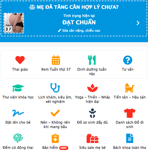 20+ TÍNH NĂNG CƠ BẢN VÀ HÀNG NGÀN NỘI DUNG TẠI MAMIBABI, MẸ ĐÃ KHÁM PHÁ HẾT CHƯA? 

Chỉ với 1 tài khoản VIP Mom duy nhất, mẹ có thể sử dụng hơn 20 tính năng này và hàng ngàn nội dung khác. 

ĐỐI VỚI MẸ BẦU: Màn hình chính sẽ hiển thị 12 tính năng cơ bản: 

1. Thai giáo https://mamibabi.com.vn/growth#fetalMenuPopup 
2. Sự phát triển của thai theo tuần https://mamibabi.com.vn/thaigiao/theotuan 
3. Dinh dưỡng tuần này https://mamibabi.com.vn/thai-giao-dinh-duong 
4. Tư vấn https://mamibabi.com.vn/community 
5. Thư viện khóa học https://mamibabi.com.vn/khoa-hoc 
6. Lịch khám, siêu âm, xét nghiệm https://mamibabi.com.vn/news/281/lich-kham-thai-xet-nghiem-tiem-phong-day-du-trong-suot-thai-ky-cap-nhat-moi-nhat-2020 
7. Yoga- Thiền – Nhảy hiện đại https://mamibabi.com.vn/yoga 
8. Tiền sản – hậu sản https://mamibabi.com.vn/special/tiensanhausan 
9. Đặt tên cho bé https://mamibabi.com.vn/dat-ten-cho-be 
10. Nên – không nên khi mang bầu https://mamibabi.com.vn/nen-va-khong-nen-khi-mang-bau 
11. Đồ sơ sinh đầy đủ https://mamibabi.com.vn/danh-sach-do-so-sinh-day-du-va-tiet-kiem-nhat 
12. Danh sách đồ đi sinh https://mamibabi.com.vn/danh-sach-do-di-sinh 

ĐỐI VỚI MẸ ĐÃ SINH: Màn hình sẽ hiển thị 19 tính năng cơ bản: 
1. Sự phát triển của con tháng này https://mamibabi.com.vn/growth 
2. Bảng chiều cao – cân nặng – vòng đầu của con https://mamibabi.com.vn/baby/weight 
3. Theo dõi lượng sữa con uống hàng ngày https://mamibabi.com.vn/chiso/luongsua 
4. Theo dõi lượng sữa mẹ hút được https://mamibabi.com.vn/chiso/hutsua 
5. Theo dõi thời gian ngủ của con https://mamibabi.com.vn/chiso/thoigianngu 
6. Theo dõi việc thay bỉm cho con https://mamibabi.com.vn/chiso/thaybim 
7. Lịch tiêm phòng của con https://mamibabi.com.vn/baby/vaccine 
8. Tuần khủng hoảng https://mamibabi.com.vn/#wonder_week 
9. Luyện EASY https://mamibabi.com.vn/interact/easy 
10. Luyện ngủ https://mamibabi.com.vn/interact/luyenngu 
11. Ăn dặm https://mamibabi.com.vn/an-dam 
12. Giáo dục sớm https://mamibabi.com.vn/coursev2/2/khoa-hoc-giao-duc-som-cho-tre-0-2-tuoi 
13. Tập nói cho con https://mamibabi.com.vn/coursev2/5/khoa-hoc-day-be-tap-noi-phong-ngua-cham-noi-cho-tre-tu-0-6-tuoi 
14. Cách khen, cách mắng để con nghe lời https://mamibabi.com.vn/coursev2/6/cach-khen-cach-mang-hieu-qua-de-con-nghe-loi 
15. Đột phá não phải https://mamibabi.com.vn/coursev2/4/khoa-hoc-giao-duc-nao-phai-theo-phuong-phap-shichida-sang-tao-va-thong-minh-dot-pha-cho-tre-tu-0-6-tuoi 
16. Chăm sóc bé https://mamibabi.com.vn/khoa-hoc#cham-soc-be 
17. Tư vấn https://mamibabi.com.vn/community 
18. Thư viện khóa học https://mamibabi.com.vn/khoa-hoc 
19. Bách khoa toàn thư https://mamibabi.com.vn/knowledge 

Để có thể dùng được tất cả các tính năng trên trọn đời, mẹ hãy đăng ký tài khoản “VIP Mom trọn đời” tại đây nhé https://mamibabi.com.vn/vip/info?mode=9 

----------------------------------------
Mamibabi là ứng dụng thai giáo và giáo dục sớm duy nhất tại Việt Nam: 
• Được sáng lập bởi chuyên gia thai giáo Phạm Ngọc Thắng, tác giả cuốn sách “Rủ chồng thai giáo”
• Được xây dựng theo hướng “1 tài khoản – ngàn nội dung”, bạn chỉ cần mua tài khoản VIP Mom 1 lần duy nhất để đọc hàng ngàn nội dung