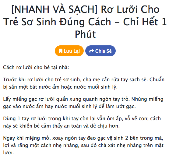 8 KHÓA HỌC CHĂM SÓC BÉ SƠ SINH CHO CÁC MẸ LẦN ĐẦU “BỈM SỮA” 

Có những kỹ năng nghe thật quen thuộc, nhưng với các mẹ sinh con lần đầu, không phải ai cũng làm đúng. Mẹ hãy xem 8 khóa học ngắn dưới đây để biết cách chăm bé “chuẩn không cần chỉnh” nhé: 

1. Mẹo thay bỉm nhanh cho bé sơ sinh https://mamibabi.com.vn/video/play?id=40 
2. Cách rơ lưỡi nhanh sạch cho bé https://mamibabi.com.vn/video/play?id=41 
3. Cách tắm bé sơ sinh đầy đủ các bước https://mamibabi.com.vn/video/play?id=42 
4. Cách quấn bé chống giật mình, giúp ngủ ngon https://mamibabi.com.vn/video/play?id=43 
5. Cách chăm sóc rốn cho trẻ sơ sinh giỏi như bác sĩ https://mamibabi.com.vn/video/play?id=44 
6. Cách massage cho bé dễ đi cầu, giảm táo bón đầy hơi https://mamibabi.com.vn/video/play?id=47 
7. Cách bế bé an toàn, đúng cách; đánh thức bé khoa học https://mamibabi.com.vn/video/play?id=46 
8. Cách rửa mũi an toàn, đúng cách cho bé đỡ ngạt mũi https://mamibabi.com.vn/video/play?id=50 

Trên đây chỉ là 8 trong tổng số 56 khóa học ngắn về mang thai và nuôi con của Mamibabi. Chỉ với một tài khoản VIP Mom duy nhất (449,000đ - 899,000đ), mẹ có thể xem cả 56 khóa học https://mamibabi.com.vn/khoa-hoc 
----------------------------------

Mamibabi là ứng dụng thai giáo và giáo dục sớm duy nhất tại Việt Nam: 
• Được sáng lập bởi chuyên gia thai giáo Phạm Ngọc Thắng, tác giả cuốn sách “Rủ chồng thai giáo”
• Được xây dựng theo hướng “1 tài khoản – ngàn nội dung”, bạn chỉ cần mua tài khoản VIP Mom 1 lần duy nhất để đọc hàng ngàn nội dung