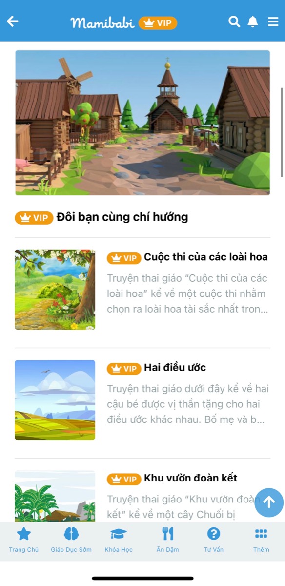 GIẢI TRÍ CUỐI TUẦN CÙNG HÀNG TRĂM TRUYỆN THAI GIÁO TỪ MAMIBABI

Những câu truyện mới giàu tính nhân văn vẫn được Mamibabi cập nhật thường xuyên, mẹ hãy cùng đọc với bé nhé 
https://mamibabi.com.vn/newscategory/15/truyen-thai-giao

Để biết cách đọc truyện thai giáo hiệu quả, mẹ hãy tham khảo bài viết dưới đây https://mamibabi.com.vn/fetal/aditem?id=42

Mẹ hãy đọc truyện với âm lượng đủ nghe như đang trò chuyện với một người bạn ngồi cạnh bên mình. Sau khi đọc xong, mẹ hãy tâm sự với bé những cảm xúc, suy nghĩ của mình và bài học rút ra từ truyện nhé!

Chỉ với một tài khoản VIP Mom, mẹ có thể đọc hàng trăm truyện thai giáo tại Mamibabi cùng với:

- Hơn 3000 hoạt động thai giáo giúp mẹ vui bé khỏe https://mamibabi.com.vn/vip/info?mode=1
- Hơn 1000 bản nhạc thai giáo và karaoke thai giáo https://mamibabi.com.vn/nhac-thai-giao
- Hơn 1000 bài thơ và câu truyện thai giáo tiếng Anh, tiếng Việt, Ehon, audio https://mamibabi.com.vn/newscategory/15/truyen-thai-giao
- Thực đơn 280 ngày mang thai cho mẹ bầu https://mamibabi.com.vn/thai-giao-dinh-duong
- 56 khoá học về mang thai và nuôi con https://mamibabi.com.vn/khoa-hoc
- Bảng theo dõi cân nặng 40 tuần cho mẹ https://mamibabi.com.vn/special/pregnancy_weight_gain
- Bảng theo dõi cân nặng 40 tuần cho bé https://mamibabi.com.vn/news/95/can-nang-va-chieu-dai-thai-nhi-theo-chuan-who-2021
- Đếm cử động thai mỗi ngày https://mamibabi.com.vn/baby/yogakick
- Được tư vấn 1:1 mọi vấn đề về mang thai và nuôi con https://mamibabi.com.vn/community 
- Hơn 500 hoạt động giáo dục sớm cho bé từ 0 - 6 tuổi https://mamibabi.com.vn/khoa-hoc#gds
- Hơn 300 món ăn dặm cho bé https://mamibabi.com.vn/an-dam