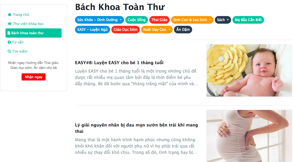 TRANG BỊ KIẾN THỨC CHO MẸ - ĐẢM BẢO AN TOÀN CHO BÉ  

Chào các mẹ, 

Khi mang thai, các mẹ cần chủ động tìm hiểu các kiến thức cần thiết để đảm bảo an toàn cho cả mình và thai nhi, tránh những trường hợp bị động như: 

- Em ăn dứa nhiều mà hôm nay mới nghe bảo bầu 3 tháng đầu ăn dứa dễ sảy thai ạ? 
- Em thai 39 tuần mới thấy ra máu với đau bụng từng cơn, bây giờ em phải làm sao? (Tất nhiên phải đến bệnh viện ạ) 

Ngoài việc nghe tư vấn online và chờ đến ngày khám thai để được bác sĩ chỉ định, mẹ bầu cần tự trang bị cho mình các kiến thức cơ bản đề phòng các trường hợp nguy hiểm xảy ra. 

Ví dụ: Khi mẹ ở nhà, nếu thấy đau bụng và ra máu thì dù ở tuần thứ bao nhiêu cũng cần tới viện ngay chứ không thể đợi đến đúng lịch hẹn với bác sĩ mới đi khám. Hoặc khi mẹ thấy thai nhi đạp yếu, đạp ít bất thường thì cũng nên tới viện cho an tâm… 

Không gì quý giá bằng kiến thức của chính mình các mẹ nhé. Vì vậy trong thai kỳ ngoài việc ăn uống và nghỉ ngơi các mẹ cũng nên dành một chút thời gian để tìm hiểu các kiến thức an toàn cho cả mình và thai nhi. 

Những điều nên làm và nên tránh mẹ xem tại đây >>> https://mamibabi.com.vn/nen-va-khong-nen-khi-mang-bau 

Dấu hiệu chuyển dạ cần đến viện ngay https://mamibabi.com.vn/interact/chuyenda 

Kiến thức tiền sản và hậu sản https://mamibabi.com.vn/special/tiensanhausan 

59 khóa học ngắn về mang thai và làm cha mẹ https://mamibabi.com.vn/khoa-hoc 

Để xem được tất cả các nội dung trên, và được tư vấn mọi câu hỏi, mẹ hãy đăng ký tài khoản “VIP Mom trọn đời” nhé! Quyền lợi của VIP Mom mẹ có thể xem tại đây https://mamibabi.com.vn/vip/info?mode=9