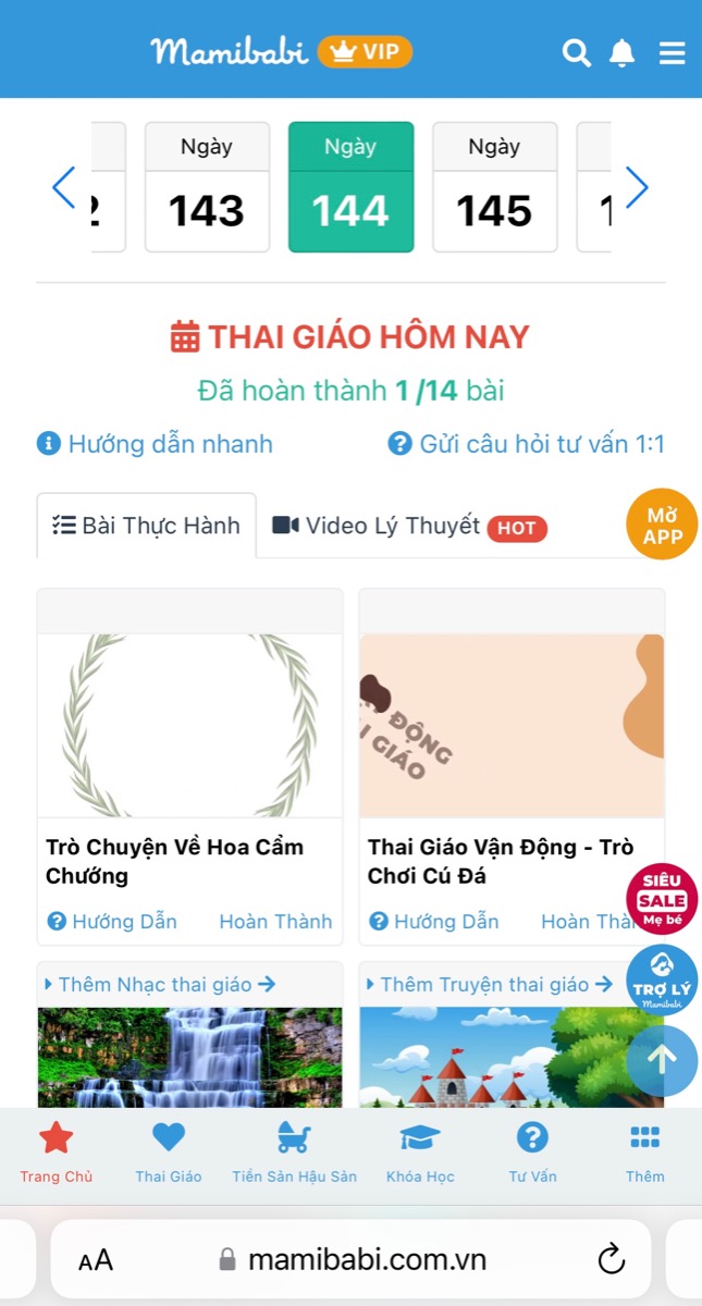 Thai giáo có tác dụng giúp mẹ và thai nhi được kết nối với nhau nhiều hơn, giúp mẹ truyền những năng lượng tích cực nhất đến con, để cả 2 mẹ con trải qua 9 tháng 10 ngày tràn ngập yêu thương. Tất cả những điều đó là nền tảng để con yêu khoẻ mạnh và thông minh ngay từ khi còn trong bụng mẹ.

Có vô số thông tin về thai giáo mẹ cần biết. Nhưng Mamibabi đã hệ thống lại một cách khoa học và dễ hiểu, mẹ không mất nhiều thời gian tìm hiểu, chỉ cần làm theo hướng dẫn mỗi ngày.

Ngay tại màn hình chính mẹ sẽ thấy có mục THAI GIÁO HÔM NAY. Mỗi ngày hệ thống sẽ hiển thị 10+ hoạt động. Mẹ không cần làm hết, hãy chọn ra những hoạt động mình yêu thích nhất để làm mẹ nhé!

- Hơn 3000 hoạt động thai giáo giúp mẹ vui bé khỏe https://mamibabi.com.vn/vip/info?mode=1
- Hơn 1000 bản nhạc thai giáo và karaoke thai giáo https://mamibabi.com.vn/nhac-thai-giao
- Hơn 1000 bài thơ và câu truyện thai giáo tiếng Anh, tiếng Việt, Ehon, audio https://mamibabi.com.vn/newscategory/15/truyen-thai-giao
- Thực đơn 280 ngày mang thai cho mẹ bầu https://mamibabi.com.vn/thai-giao-dinh-duong
- Bảng theo dõi cân nặng 40 tuần cho mẹ https://mamibabi.com.vn/special/pregnancy_weight_gain
- Bảng theo dõi cân nặng 40 tuần cho bé https://mamibabi.com.vn/news/95/can-nang-va-chieu-dai-thai-nhi-theo-chuan-who-2021
- Đếm cử động thai mỗi ngày https://mamibabi.com.vn/baby/yogakick

Đặc biệt mẹ sẽ được tư vấn mọi vấn đề về mang thai và nuôi con https://mamibabi.com.vn/community?g=1 
_________________________________

Mamibabi là ứng dụng thai giáo và giáo dục sớm duy nhất tại Việt Nam:
• Được sáng lập bởi chuyên gia thai giáo Phạm Ngọc Thắng, tác giả cuốn sách “Rủ chồng thai giáo”
• Được xây dựng theo hướng “1 tài khoản – ngàn nội dung”, bạn chỉ cần mua tài khoản VIP Mom 1 lần duy nhất để đọc hàng ngàn nội dung về nuôi dạy con.