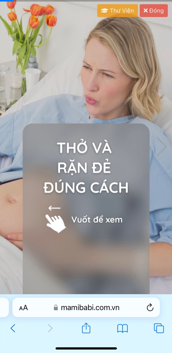 Thở và rặn đẻ là cả một “nghệ thuật” mẹ nhé. Thở và rặn đẻ đúng cách sẽ giúp mẹ bớt đau, đồng thời giúp em bé đi ra một cách nhanh chóng hơn mà mẹ không phải tốn nhiều sức, không bị kiệt sức trong khi đẻ. Thở đúng cách cũng giúp mẹ trở nên bình tĩnh hơn để làm đúng theo hướng dẫn của y bác sĩ, mẹ không bị bối rối và hoang mang.

Vào giai đoạn cuối thai kỳ, mẹ hãy đọc kỹ và ghi nhớ các kỹ thuật thở và rặn đẻ tại đây nhé
https://mamibabi.com.vn/interact/thovarande

Mẹ có thể xem cận cảnh em bé được sinh ra tại đây https://mamibabi.com.vn/video/play?id=60

___________________________________

Mamibabi là ứng dụng thai giáo và giáo dục sớm duy nhất tại Việt Nam được sáng lập bởi tác giả Phạm Ngọc Thắng - tác giả cuốn sách “Rủ chồng thai giáo” theo mô hình “1 tài khoản - ngàn nội dung”.

Mẹ chỉ cần đăng ký tài khoản VIP Mom một lần duy nhất để được:

+ Tư vấn 1:1 mọi vấn đề về mang thai, thai giáo và nuôi dạy con https://mamibabi.com.vn/community
+ Học 80+ khoá học ngắn về mang thai https://mamibabi.com.vn/khoa-hoc?mode=1
+ Học 40+ khoá học ngắn về nuôi con https://mamibabi.com.vn/khoa-hoc?mode=2