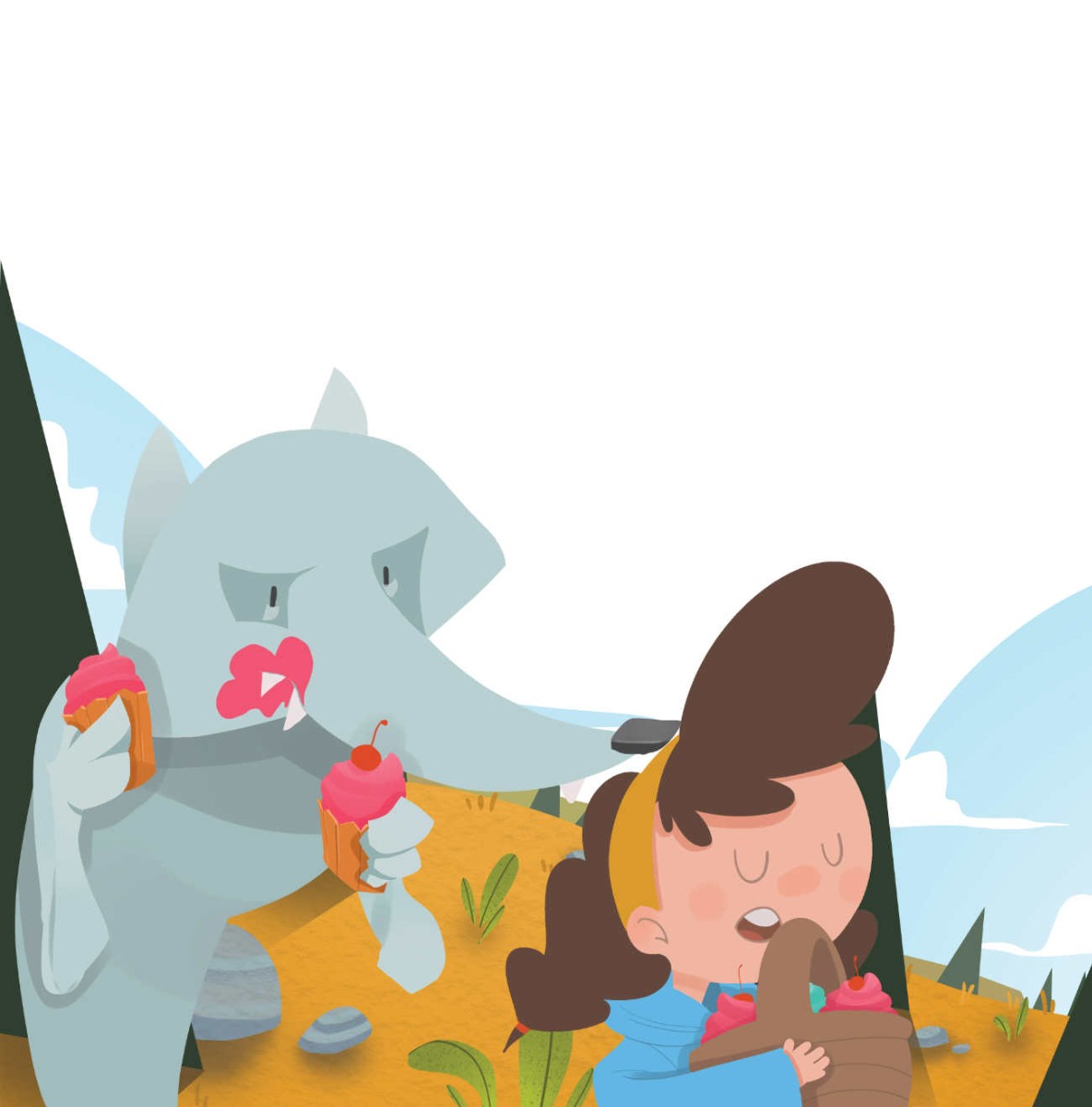 Truyện thai giáo tiếng Anh (Thai giáo ngoại ngữ): Little Blue Riding Hood