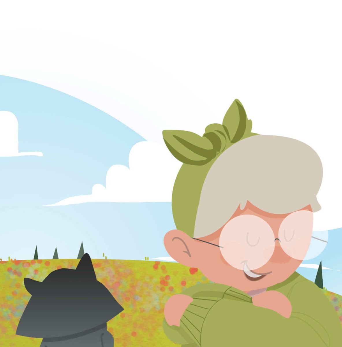 Truyện thai giáo tiếng Anh (Thai giáo ngoại ngữ): Little Blue Riding Hood