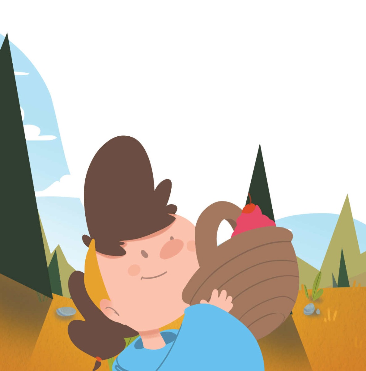 Truyện thai giáo tiếng Anh (Thai giáo ngoại ngữ): Little Blue Riding Hood