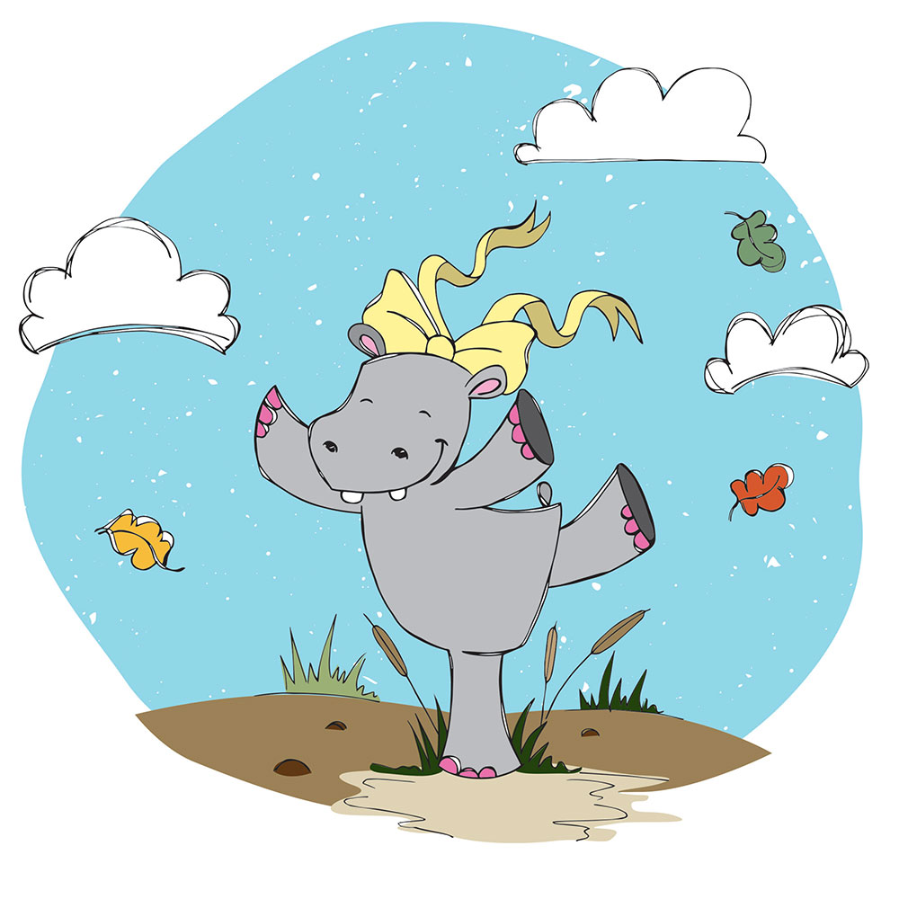 Truyện thai giáo tiếng Anh (Thai giáo ngoại ngữ): Hippo Wants to Dance