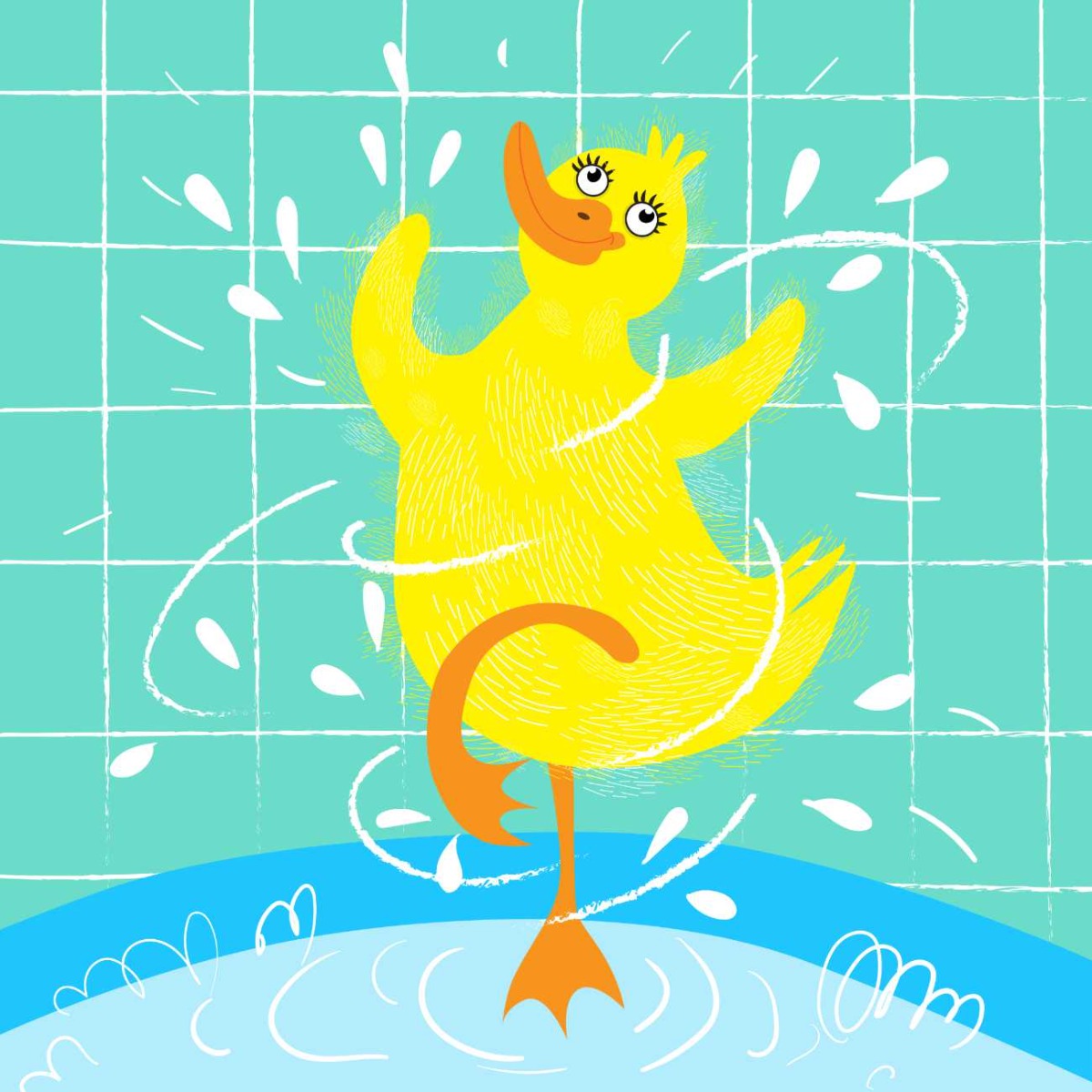 Truyện thai giáo tiếng Anh (Thai giáo ngoại ngữ): Fluffy Duck In The Tub