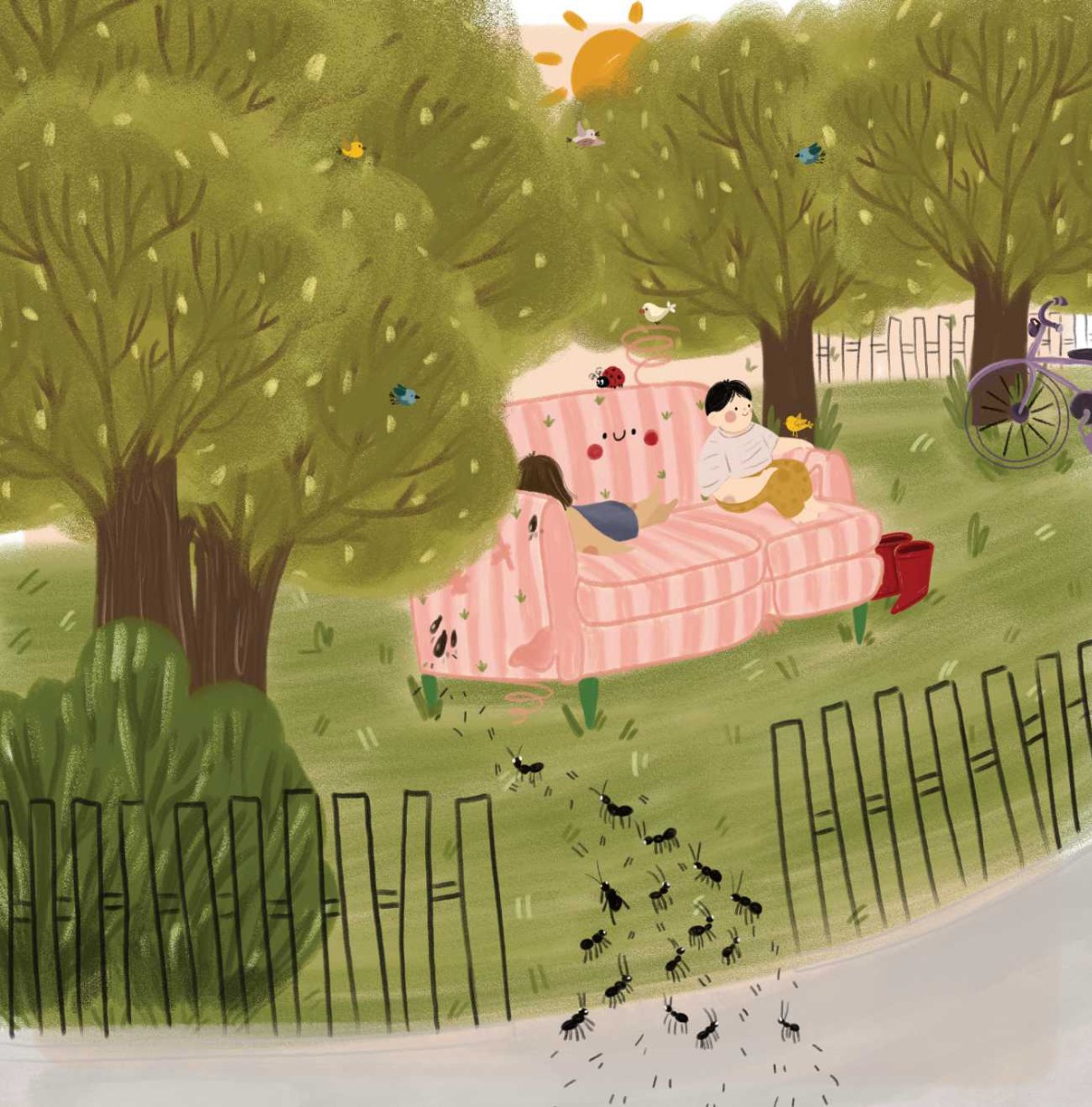 Truyện thai giáo tiếng Anh (Thai giáo ngoại ngữ): The Neighbourhood Sofa