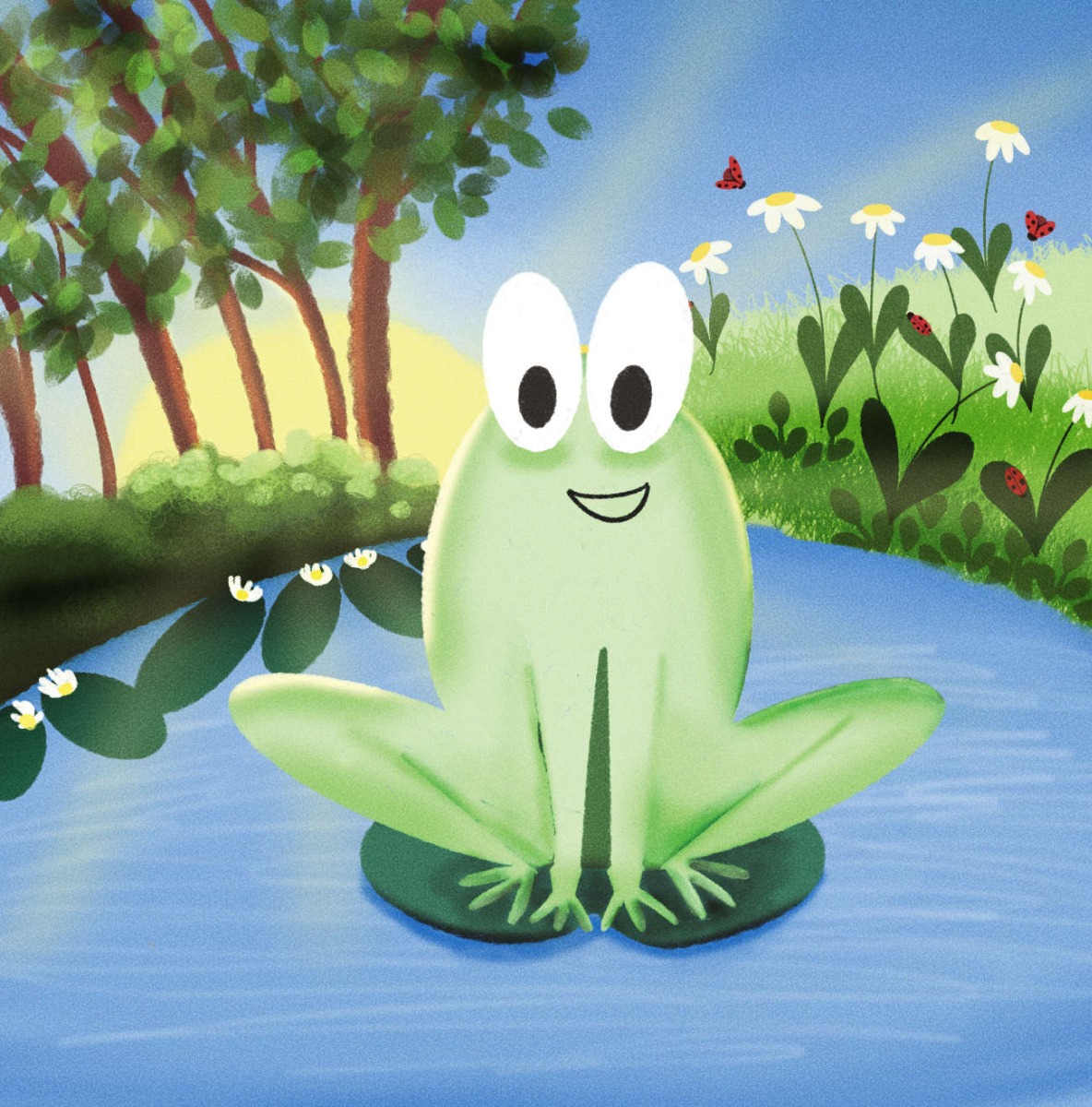 Truyện thai giáo tiếng Anh (Thai giáo ngoại ngữ): Where’s My Lily Pad?