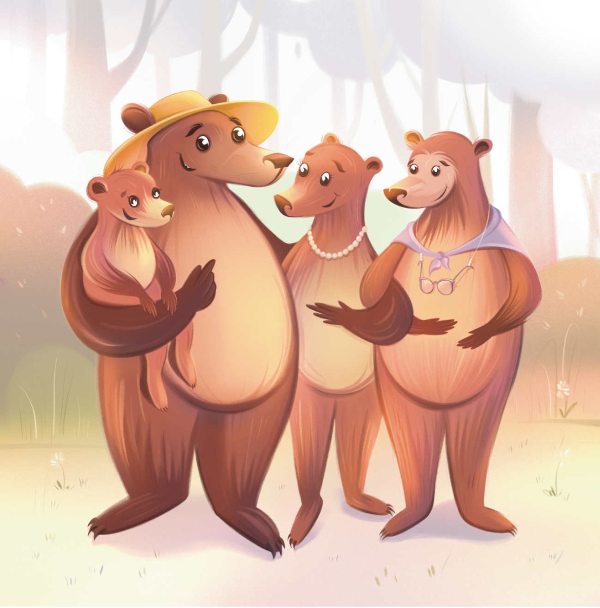 Truyện thai giáo tiếng Anh (Thai giáo ngoại ngữ): Goldilocks and the FOUR Bears!