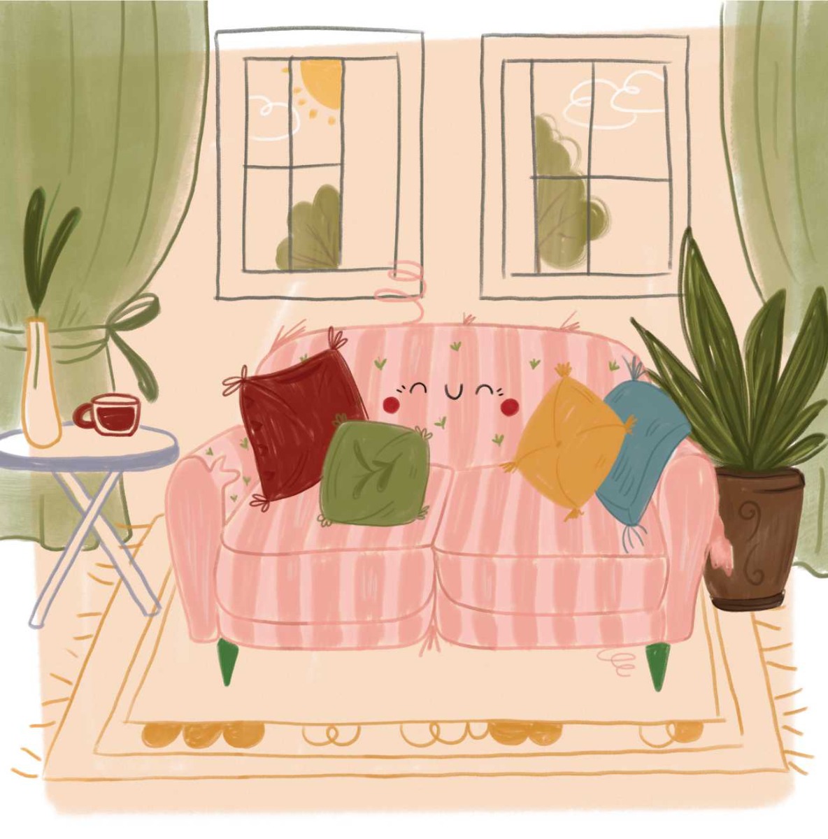 Truyện thai giáo tiếng Anh (Thai giáo ngoại ngữ): The Neighbourhood Sofa