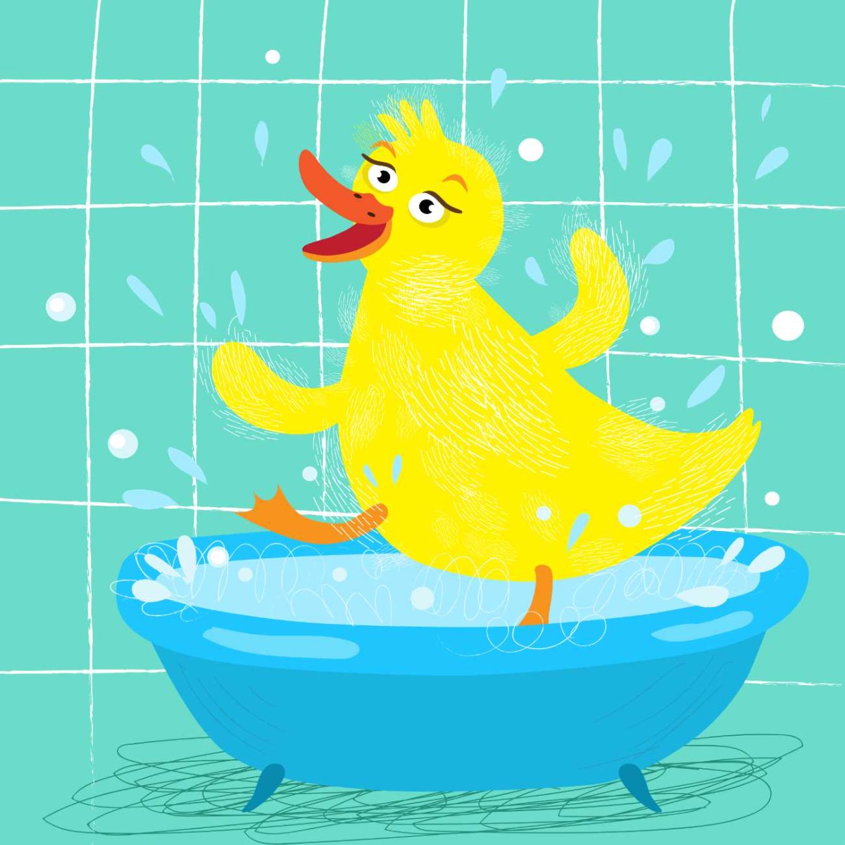 Truyện thai giáo tiếng Anh (Thai giáo ngoại ngữ): Fluffy Duck In The Tub