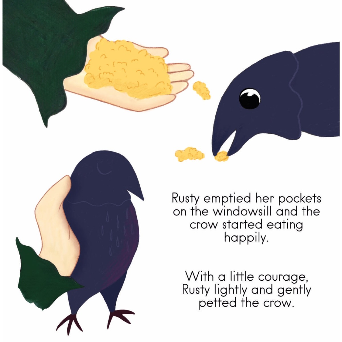 Truyện thai giáo tiếng Anh (Thai giáo ngoại ngữ): My Best Friend Crow