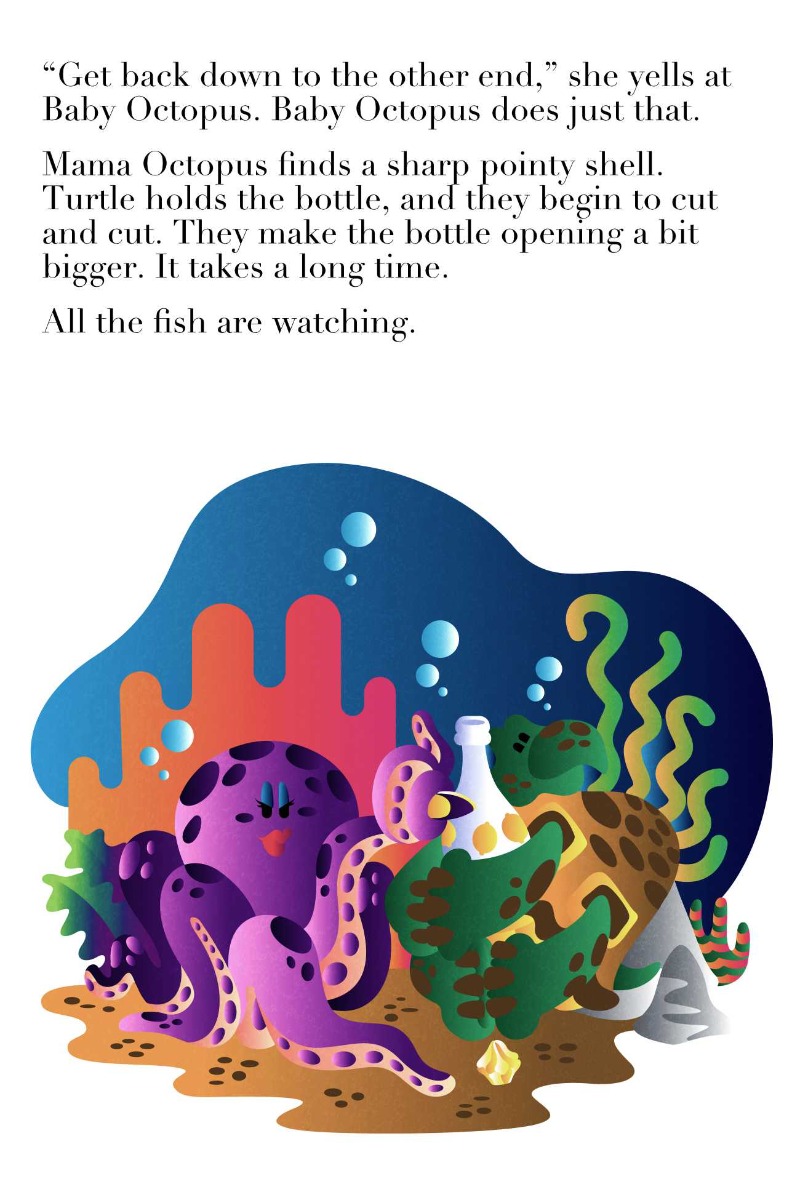 Truyện thai giáo tiếng Anh (Thai giáo ngoại ngữ): Octopus in a Bottle