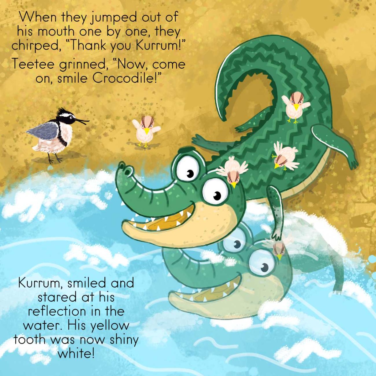 Truyện thai giáo tiếng Anh (Thai giáo ngoại ngữ): Smile, Crocodile!