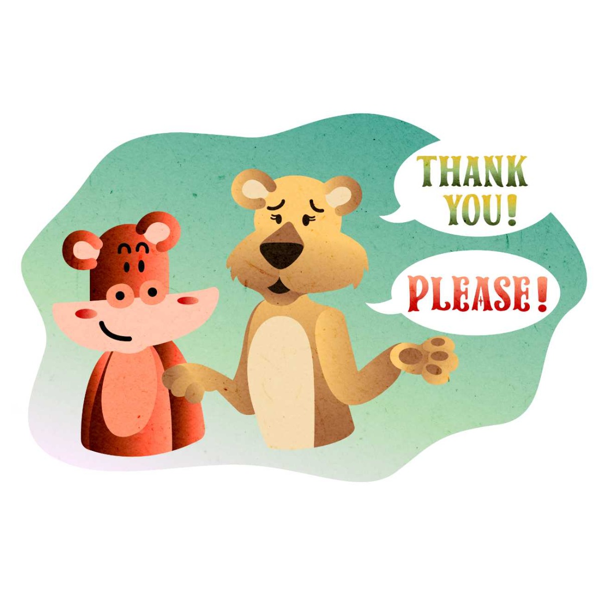 Truyện thai giáo tiếng Anh (Thai giáo ngoại ngữ): ‘Please’ and ‘Thank You’ Simha!
